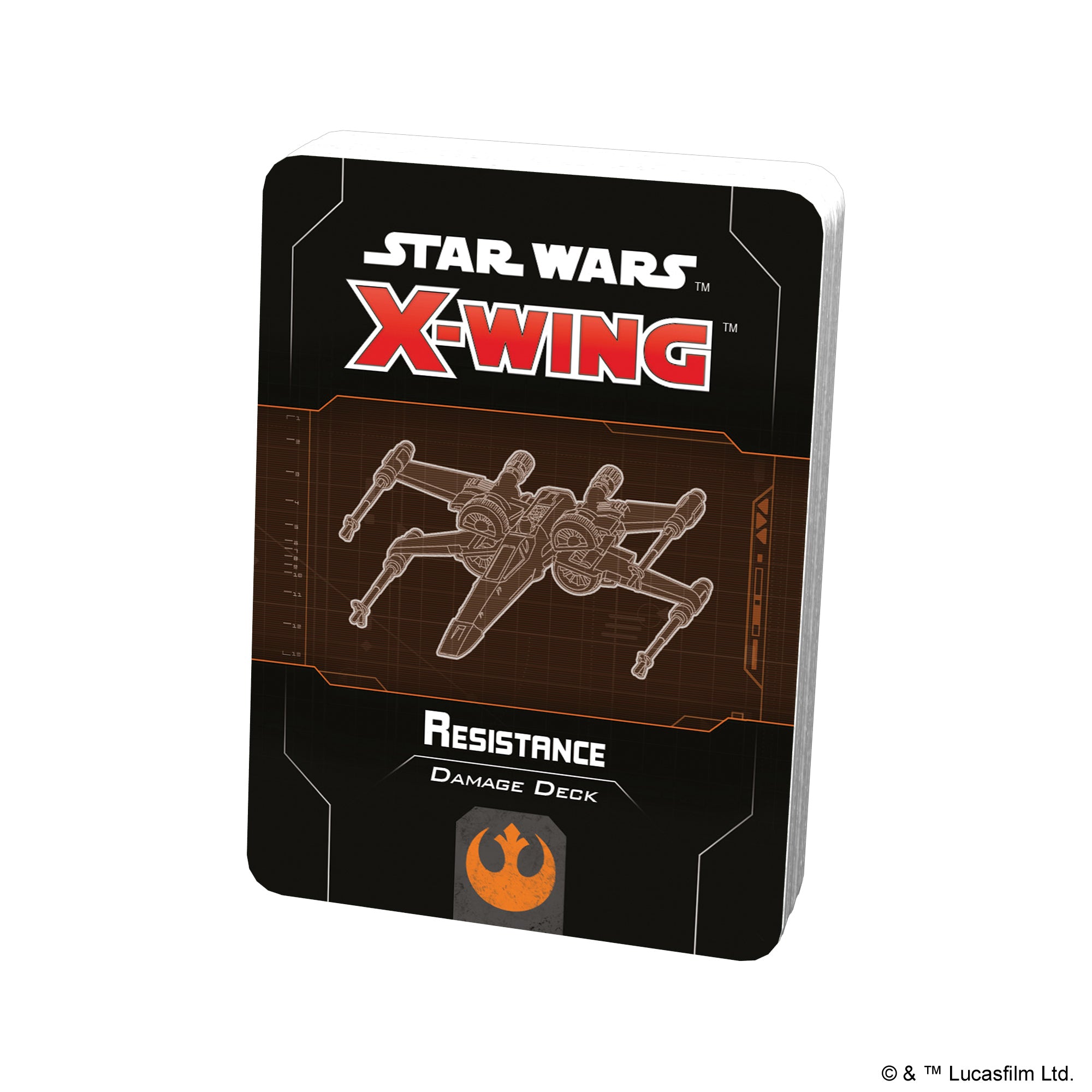 Star Wars X-Wing 2nd Edition: Resistance Damage Deck - Expansion Pack for Tabletop Miniature Game | Perfect for Strategy Battles & Collectors