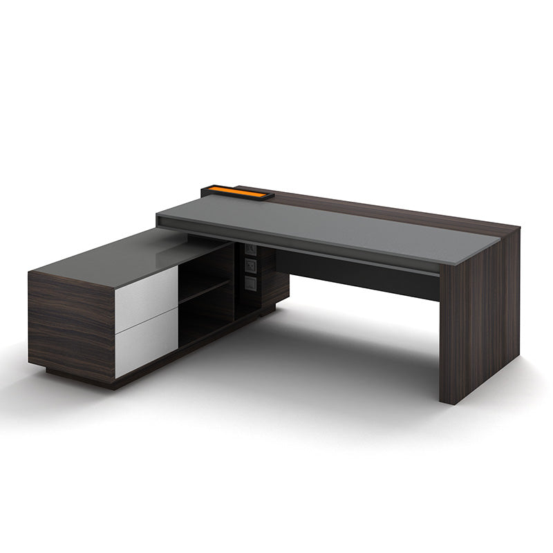 Premium Executive Desk (Medium) with Professional Assembly Service - Ideal for Home Office & Corporate Workspaces