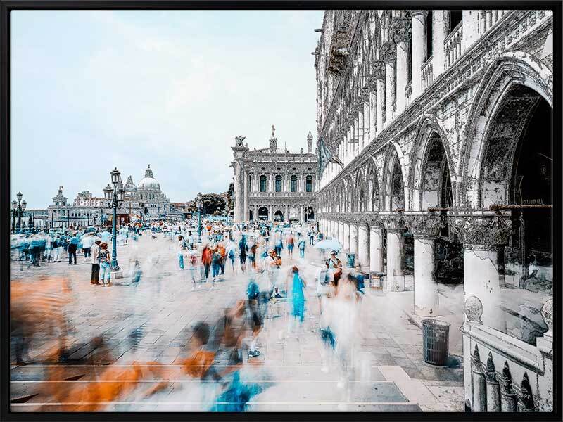 Ciao Venezia Canvas Art Print - Venice Italy Landscape Wall Decor for Living Room, Bedroom & Office
