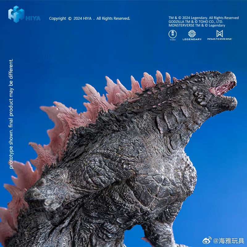 HIYA 7-inch 18cm Stylist Series Godzilla vs Kong The New Empire Godzilla Evolved Version PVC Action Figure - Collectible Movie Monster Toy for Display & Gifts