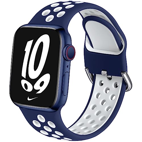 Dark blue/White