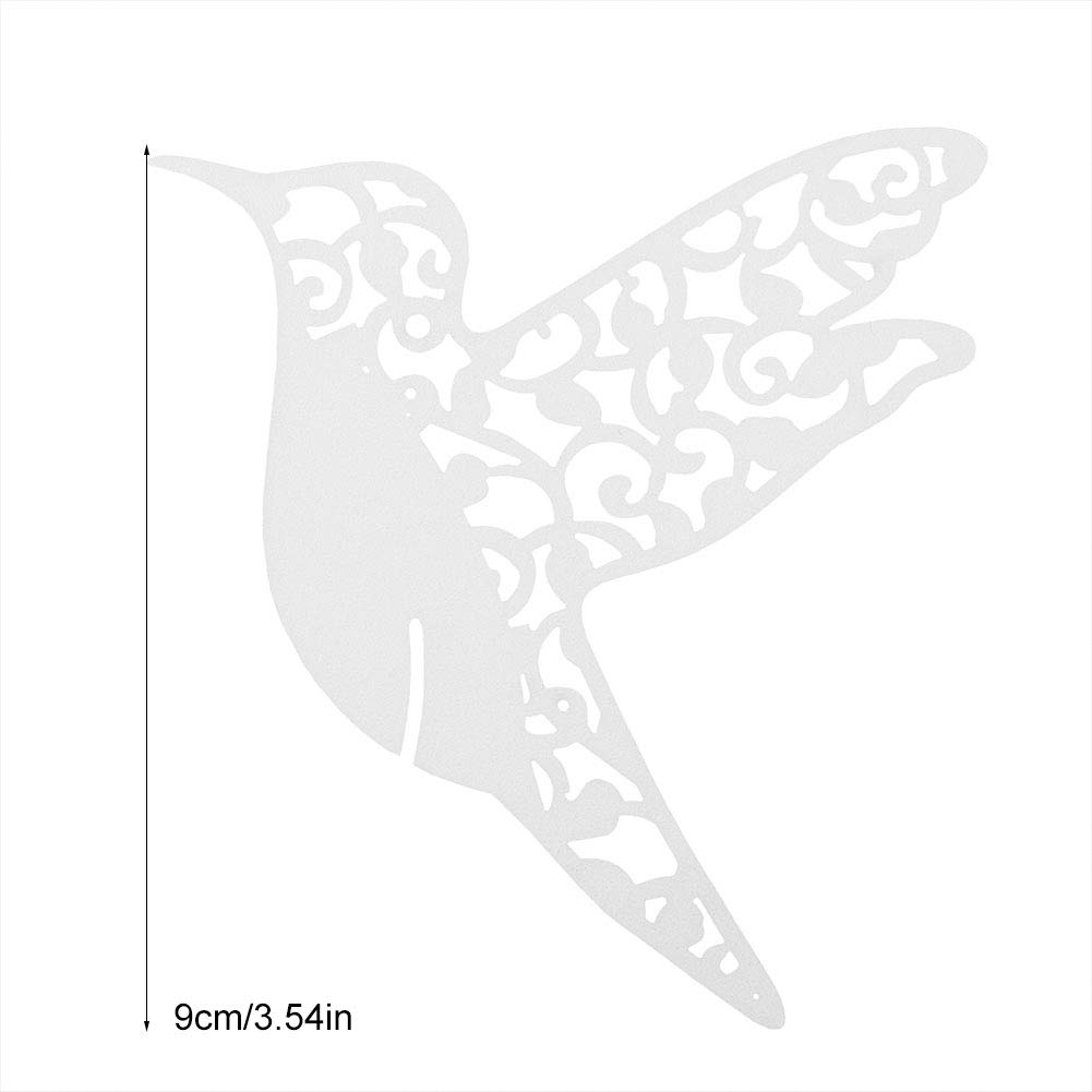 50pcs White Little Bird Shape Wedding Place Cards - Elegant Seating Name Cards for Wedding, Party & Wine Glass Table Decoration - Perfect for Reception, Bridal Shower & Special Events