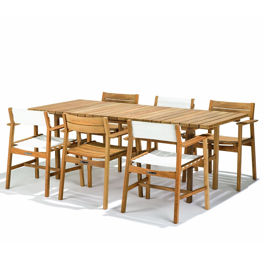 Premium Djuro Solid Wood Dining Table - Modern Farmhouse Style for Kitchen & Dining Room - Perfect for Family Gatherings & Dinner Parties
