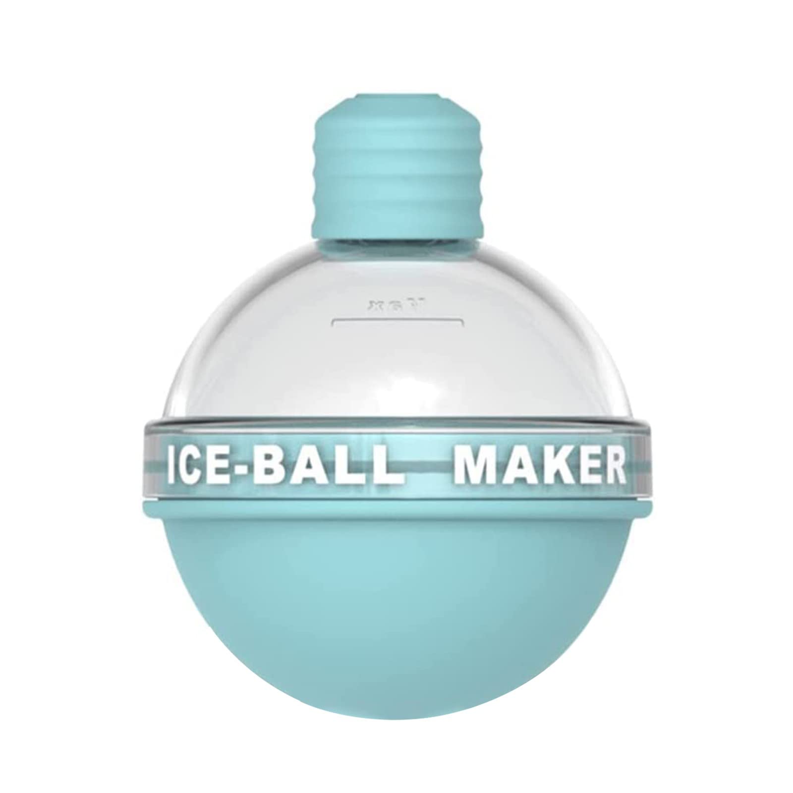 Premium Silicone Ice Ball Mold - Leak Proof, Easy Release Whiskey & Cocktail Ice Cube Tray for Bourbon, Scotch, Cocktails - Perfect for Home Bars, Parties & Gifts (Blue, One Size)