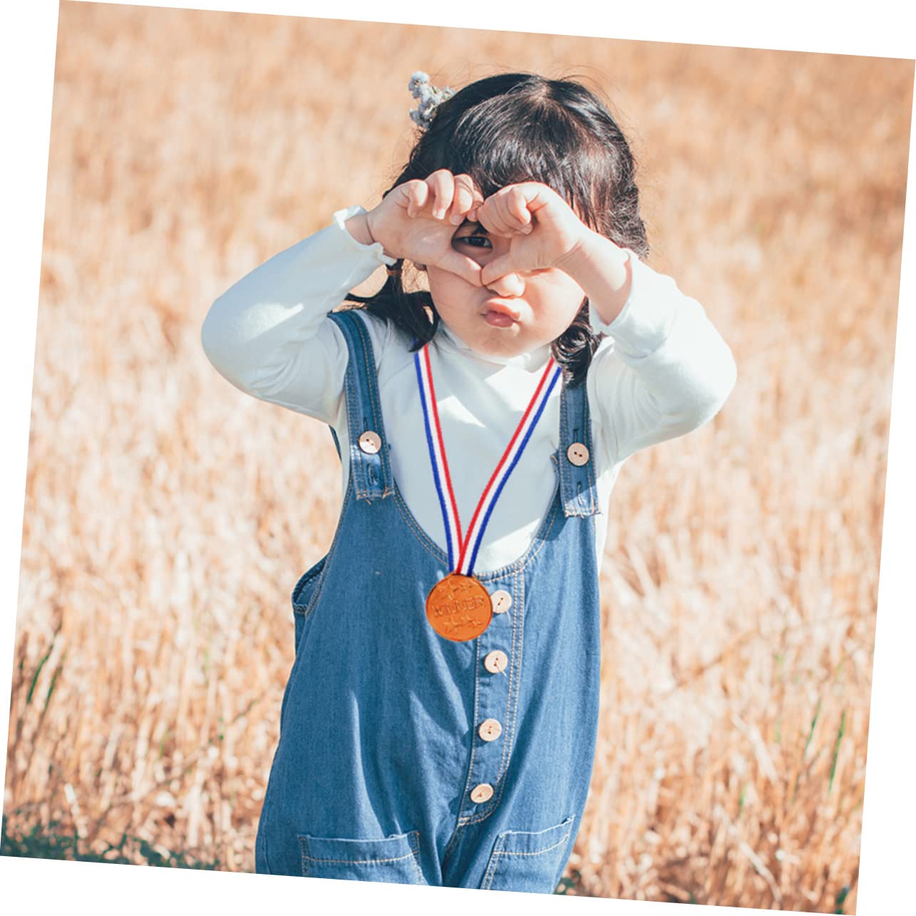 KITANDOVE 15pcs Plastic Gold Sports Medals - Award Trophies for Kids, Winner Prizes for Competitions, Games, and School Events - Perfect for Track Meets, Soccer Tournaments, and Birthday Party Rewards