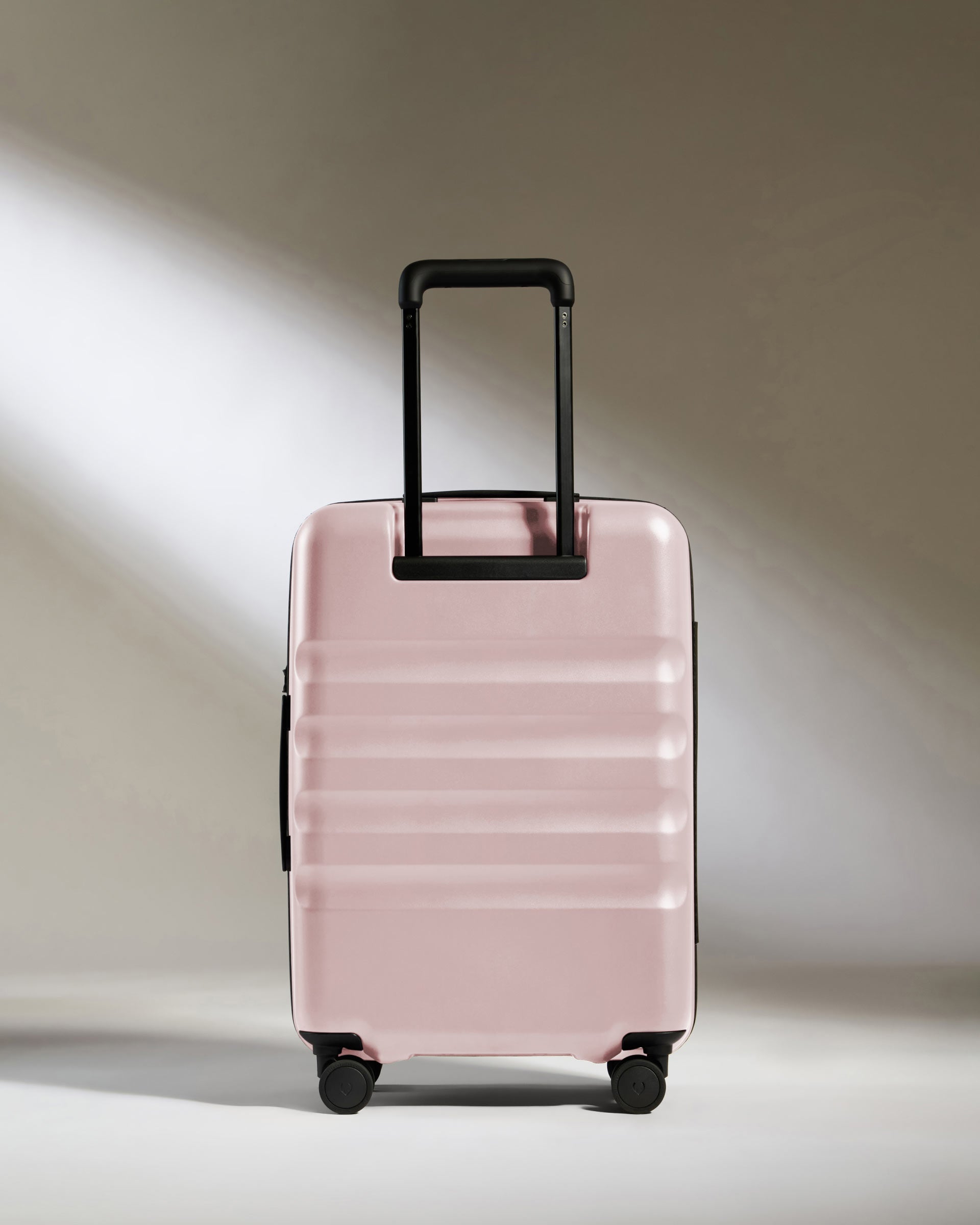 Large Carry On Luggage in Moorland Pink with Icon Stripe - Perfect for Air Travel, Weekend Getaways & Business Trips
