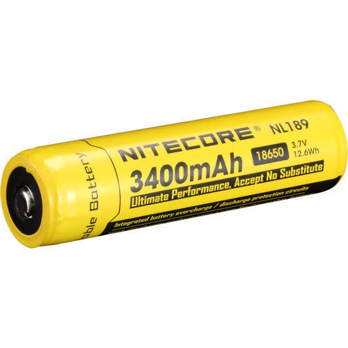 Nitecore NL1834 18650 Rechargeable Battery 3400mAh High Capacity - Perfect for Flashlights, Vape Mods, and Portable Electronics