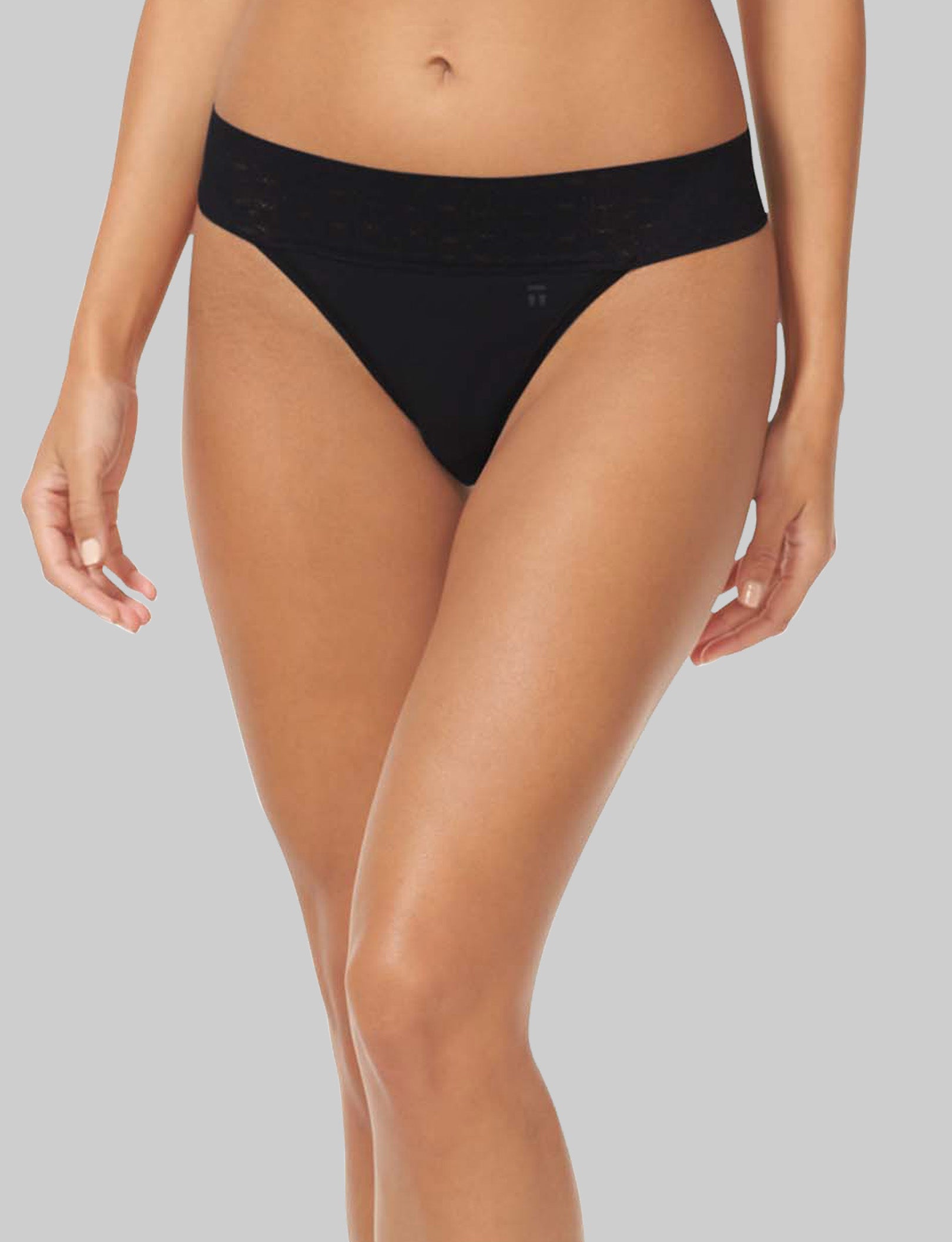 Women's Breathable Cotton Thong Underwear with Lace Waistband - Soft & Comfortable for Daily Wear, Yoga, and Sleep