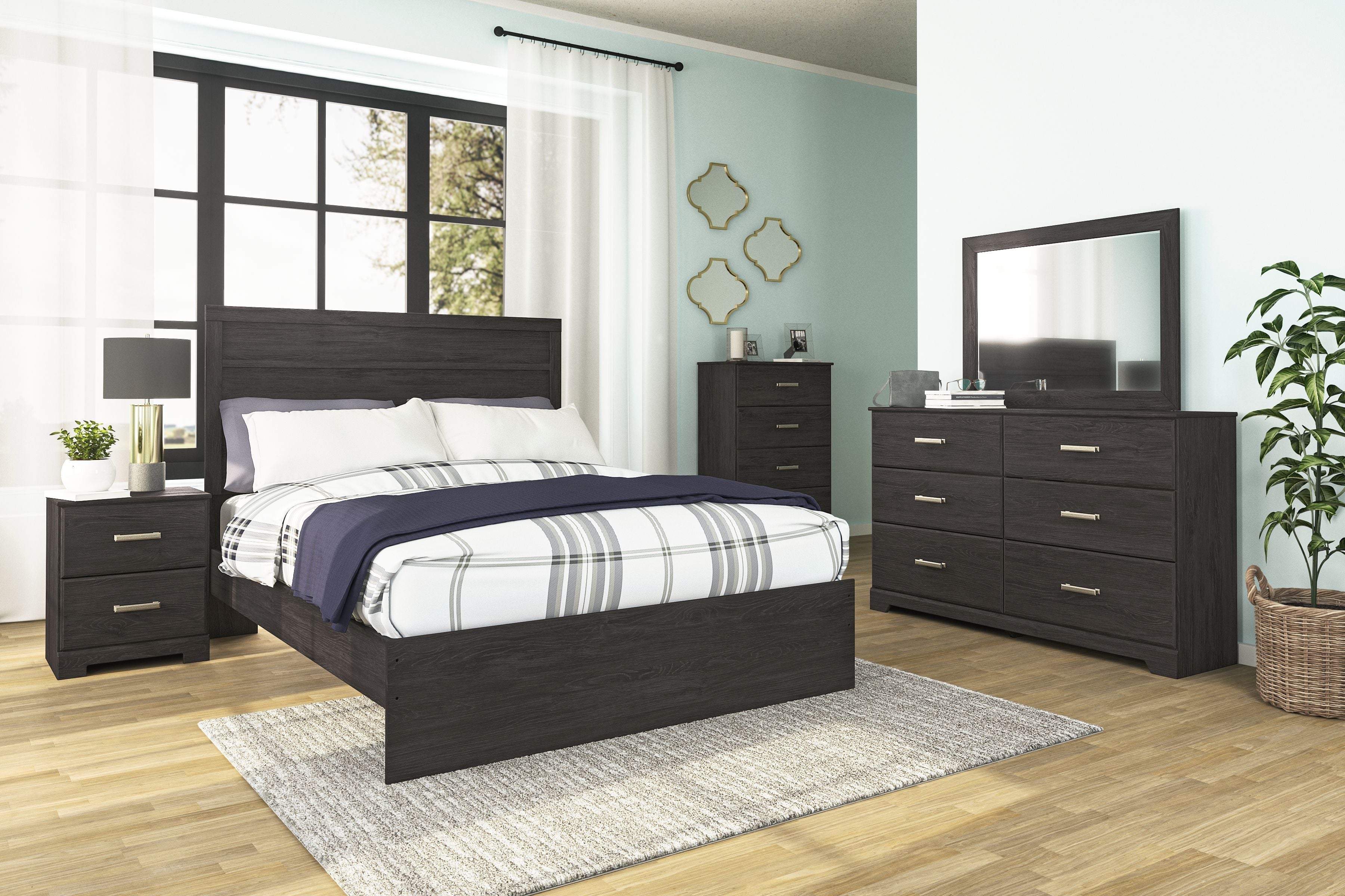 Belachime Full Panel Bed Frame - Queen Size, Heavy Duty Metal Platform Bed with Noise Free Support, Easy Assembly - Perfect for Modern Bedrooms, Guest Rooms & Dormitories