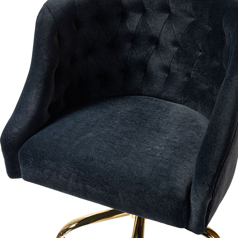 Penelope Velvet Tufted Office Chair - Ergonomic Executive Desk Chair with Lumbar Support - Perfect for Home Office, Gaming & Workspace Comfort
