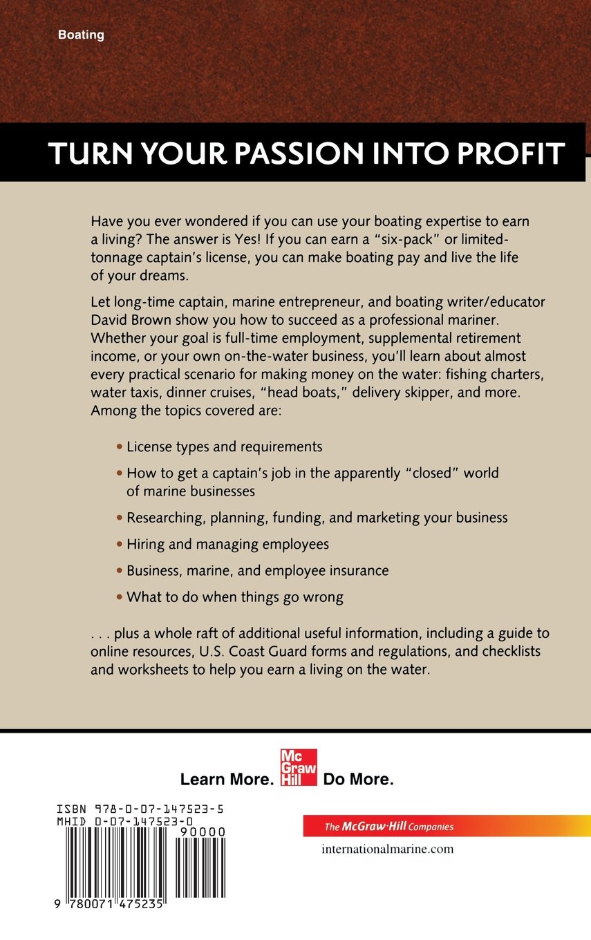 Make Money With Your Captain's License - USCG Approved Maritime Career Guide | Earn Income Boating, Fishing Charters & Water Tours
