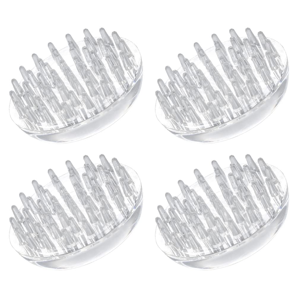 4 Pcs Heavy Duty Plastic Spiked Caster Cups - Non-Slip Furniture Protectors for Carpets & Hard Floors (50mm) - Perfect for Office Chairs, Sofa Legs & Home Furniture