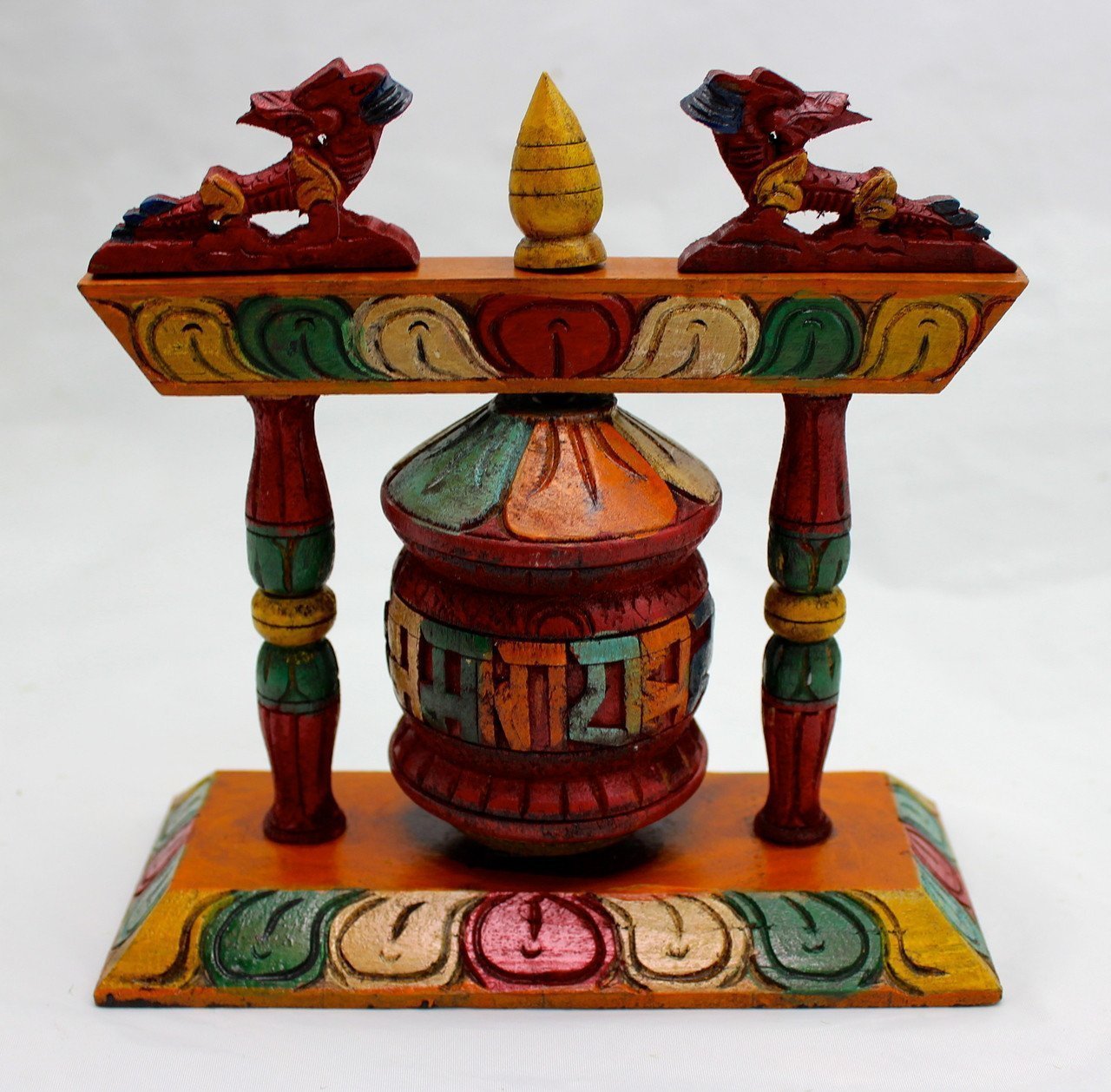 Dragon Temple Prayer Wheel - Handmade Tibetan Buddhist Meditation Spinner for Mindfulness, Yoga & Home Decor | Perfect for Meditation, Spiritual Practice & Gift Giving