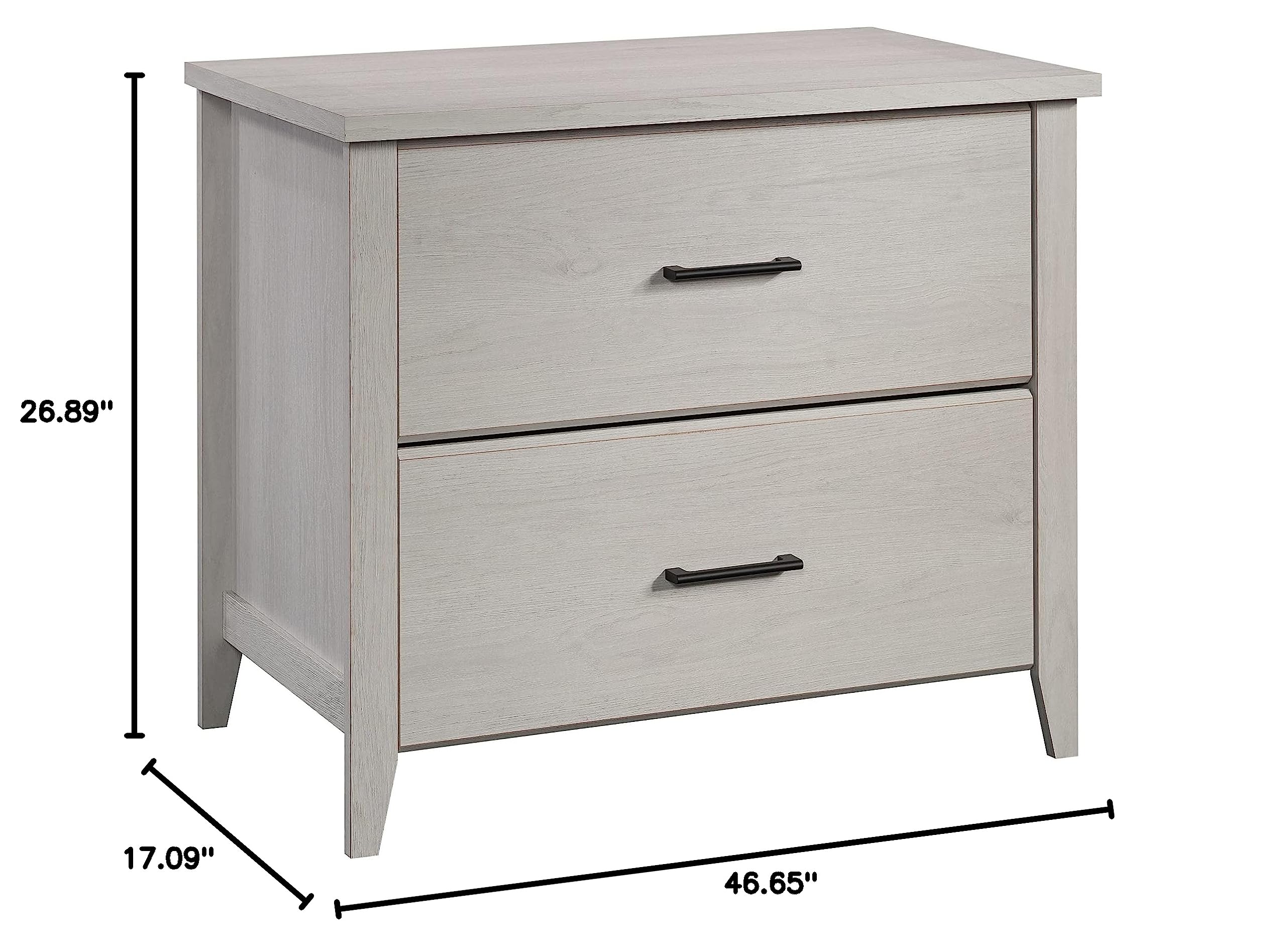 Sauder Summit Station 2-Drawer Lateral File Cabinet - Glacier Oak Finish for Home Office & Workspace Organization