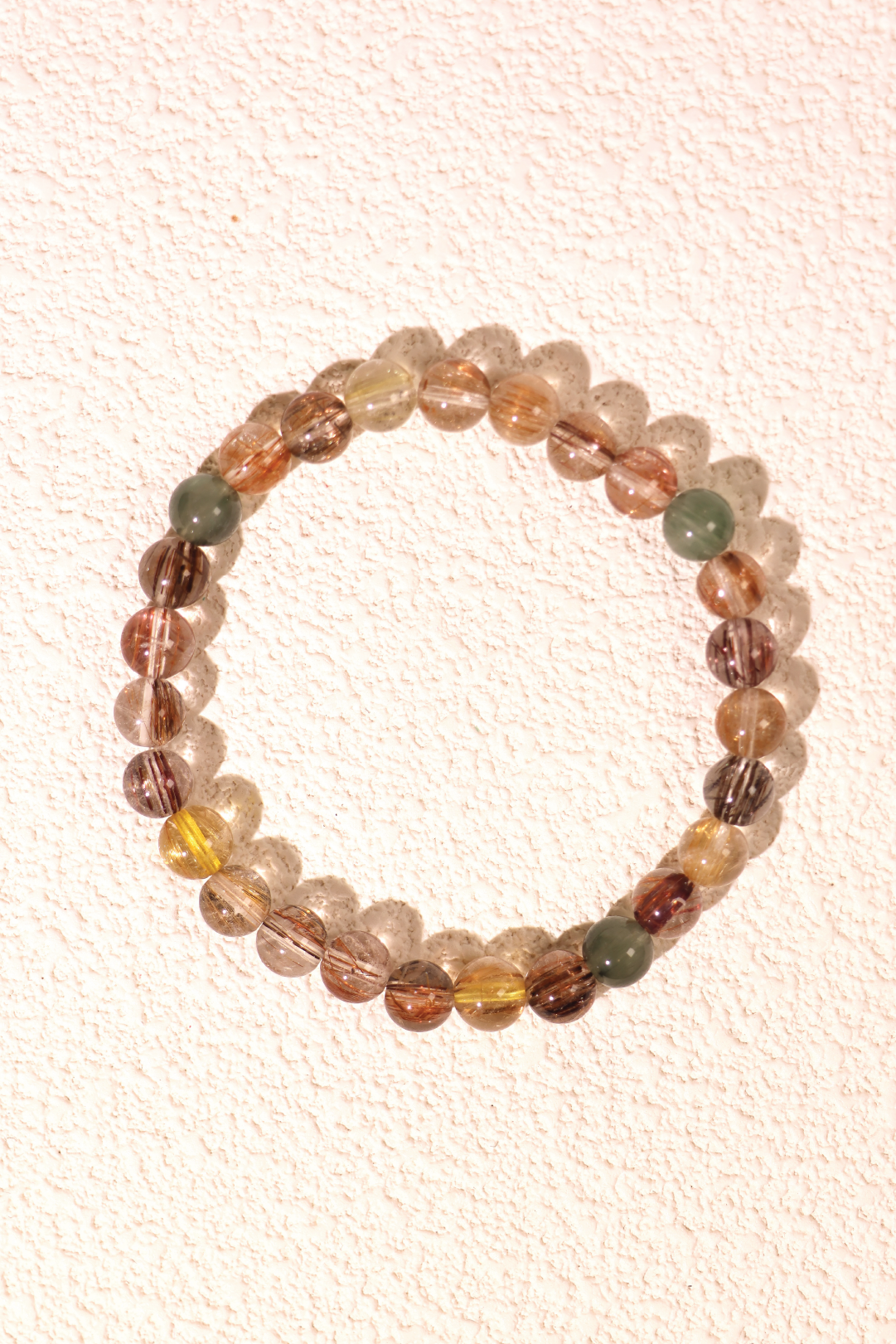 Premium Mixed Rutile Bracelet - Natural Gemstone Jewelry for Women - Elegant & Healing Crystal Bracelet for Meditation, Yoga & Spiritual Gifts