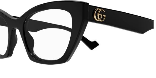 Gucci GG1334O 001 Black Cat Eye Women's Eyeglasses - Stylish Designer Frames for Women, UV Protection, Lightweight Comfort - Perfect for Work, Reading & Fashion Accessories