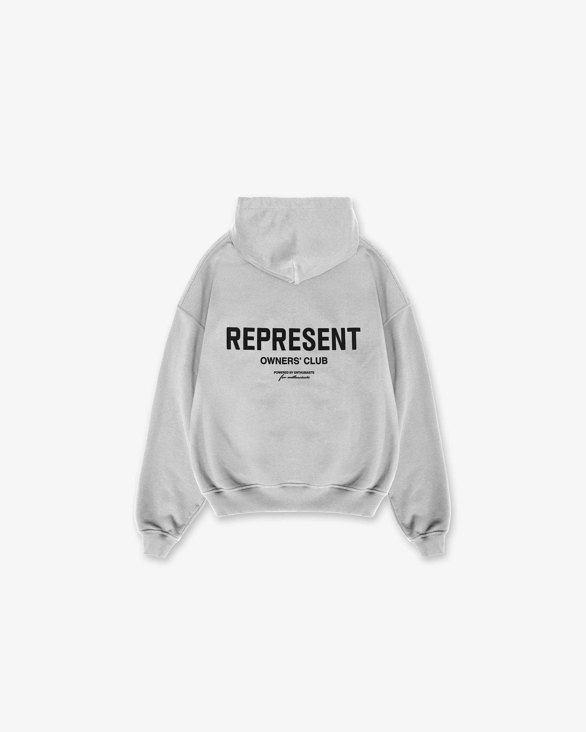 Represent Owners Club Zip Hoodie - Ash Grey | Stylish & Comfortable Men's & Women's Pullover for Casual Wear, Street Fashion & Gym Workouts