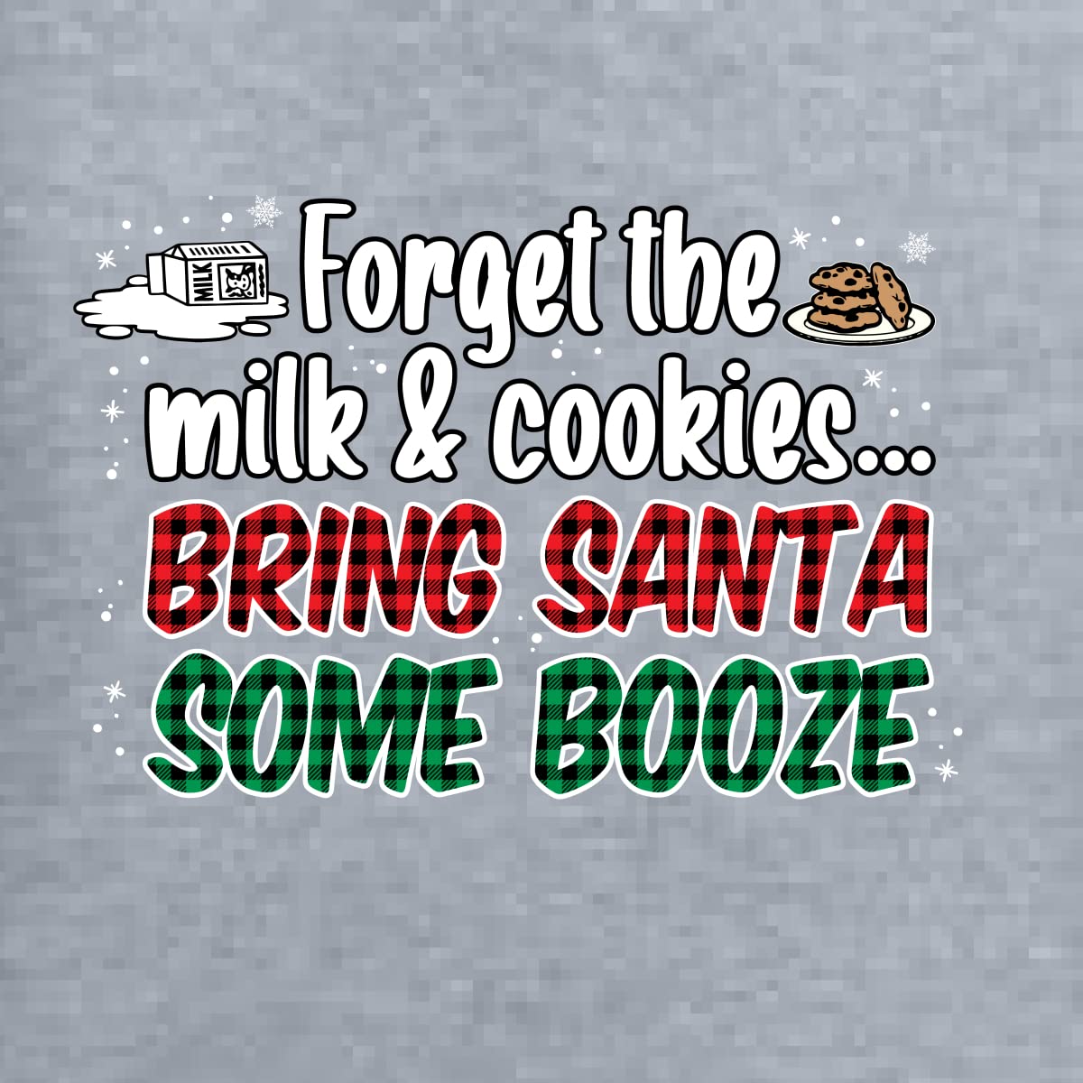 Wild Bobby Santa Booze Graphic Tank Top for Men - Funny Christmas Party Outfit & Holiday Gift Idea