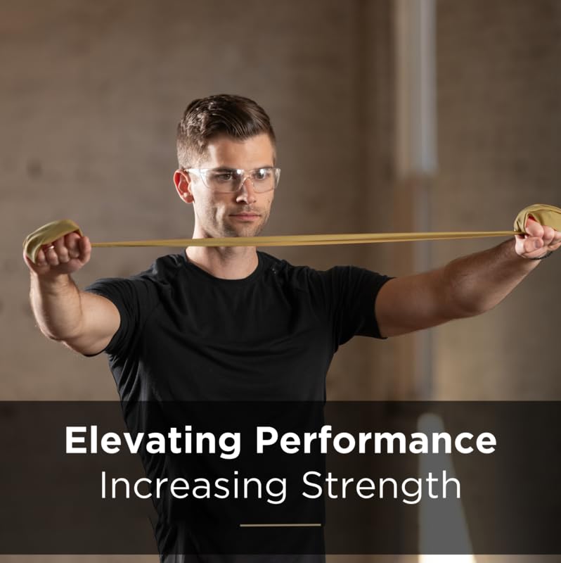 THERABAND Resistance Bands - 6 Yard Roll Professional Latex Elastic Exercise Bands for Strength Training, Physical Therapy, Pilates, Home Workouts & Rehab (Gold, Max Resistance Level 8) - Perfect for Upper Body, Lower Body & Core Exercises