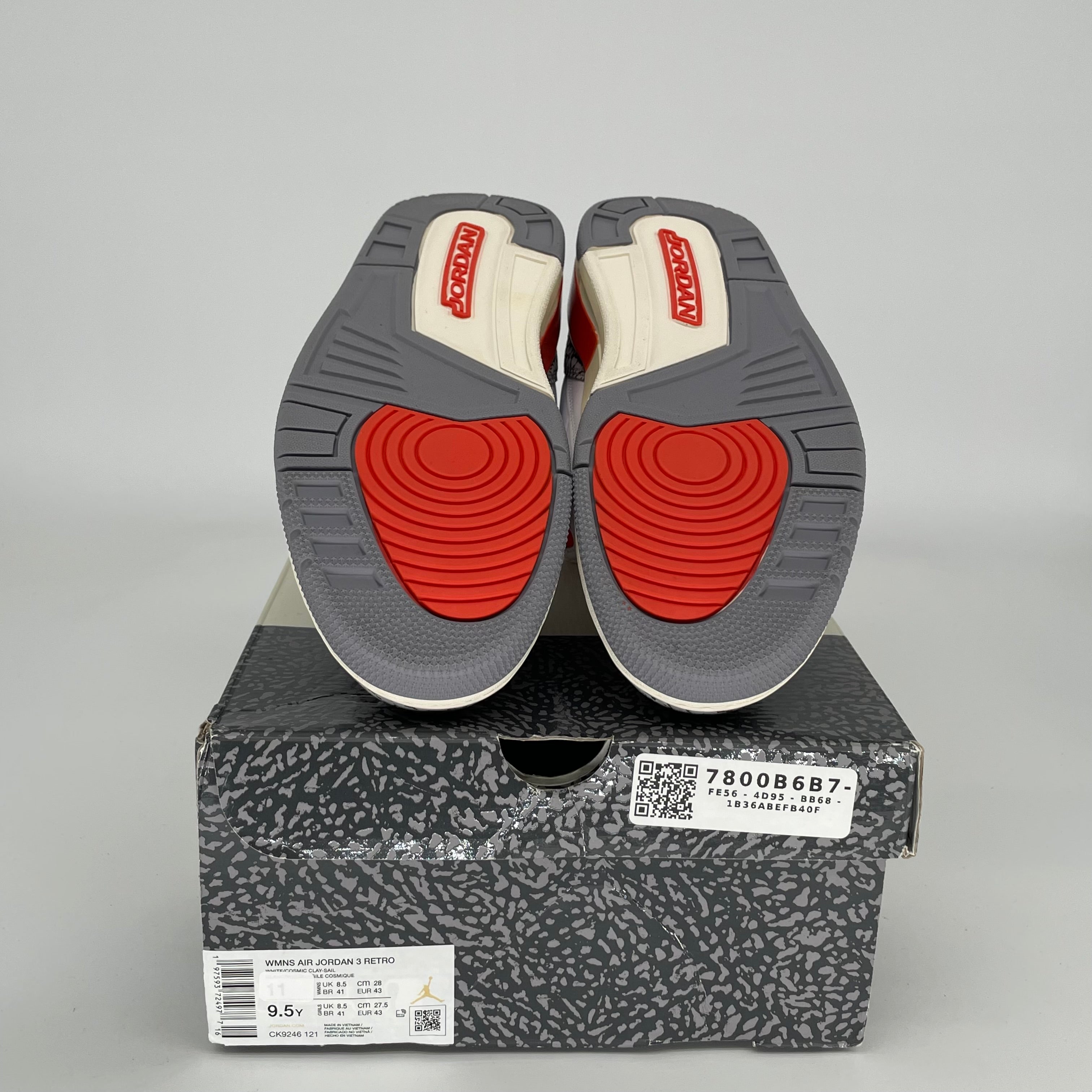 AIR JORDAN 3 GEORGIA PEACH Women's Basketball Shoes Size 9.5/11W - Style CK9246-121 | Perfect for Streetwear, Sneaker Collecting & Casual Fashion