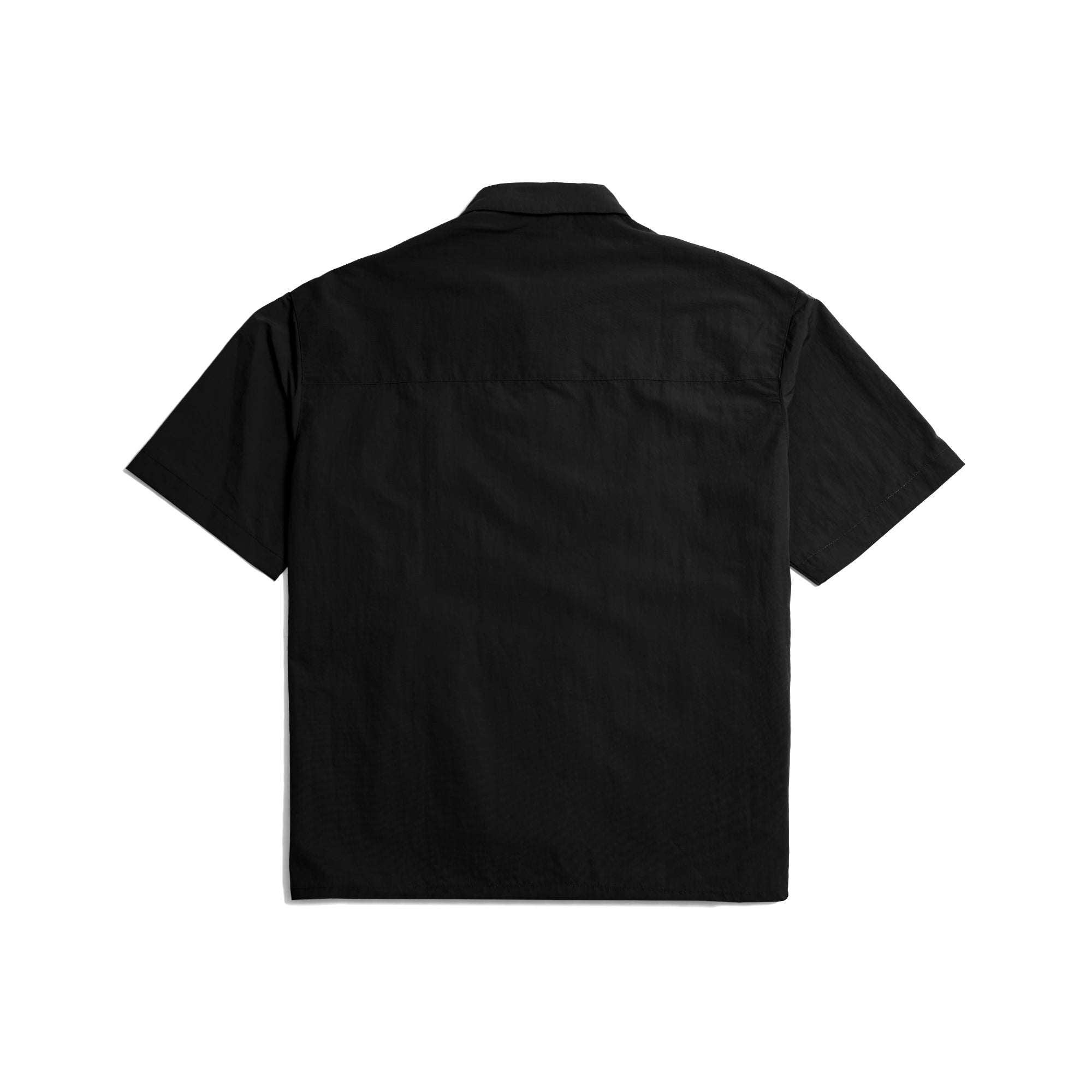 OPEN DIALOGUE X WILD THINGS Double Layer Short Sleeve Shirt - Black | Stylish Streetwear for Urban Fashion & Casual Outings
