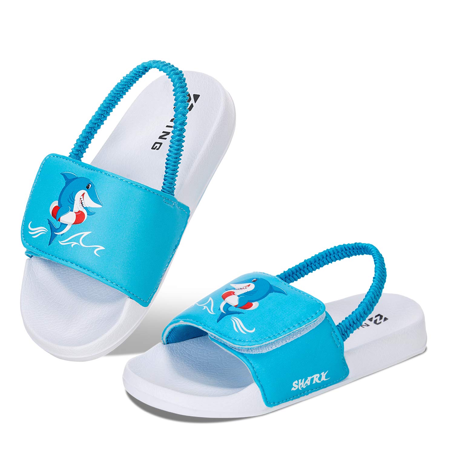 WateLves Kids Sandals for Boys & Girls - Adjustable Back Strap Water Shoes for Beach, Pool & Summer Play - Non-Slip Toddler Slides for Swimming & Outdoor Activities