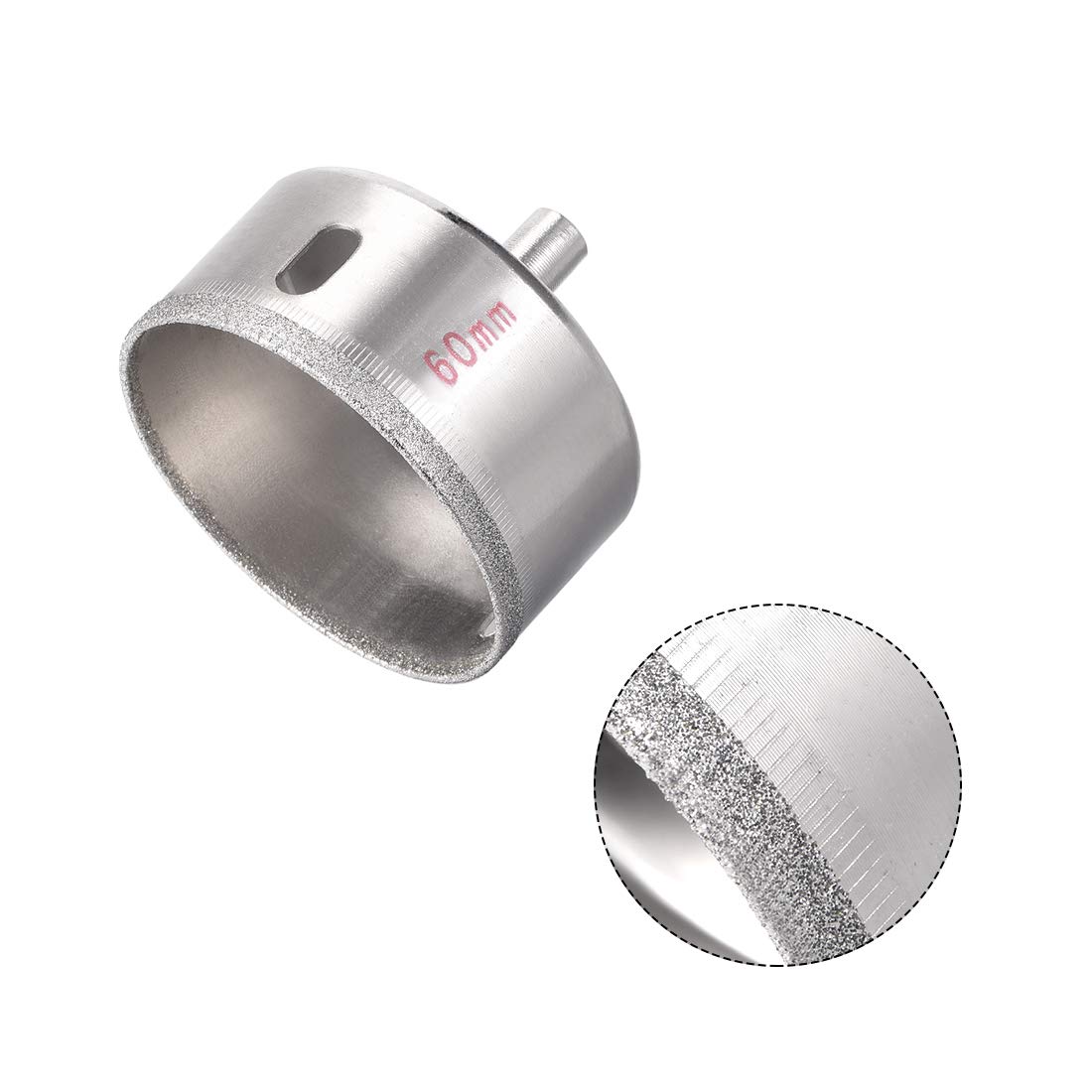 uxcell 60mm Diamond Drill Bits Hole Saws for Glass, Tile, Porcelain, Marble, Ceramic - Perfect for Bottles, Pots, Brick Cutting & DIY Home Improvement Projects