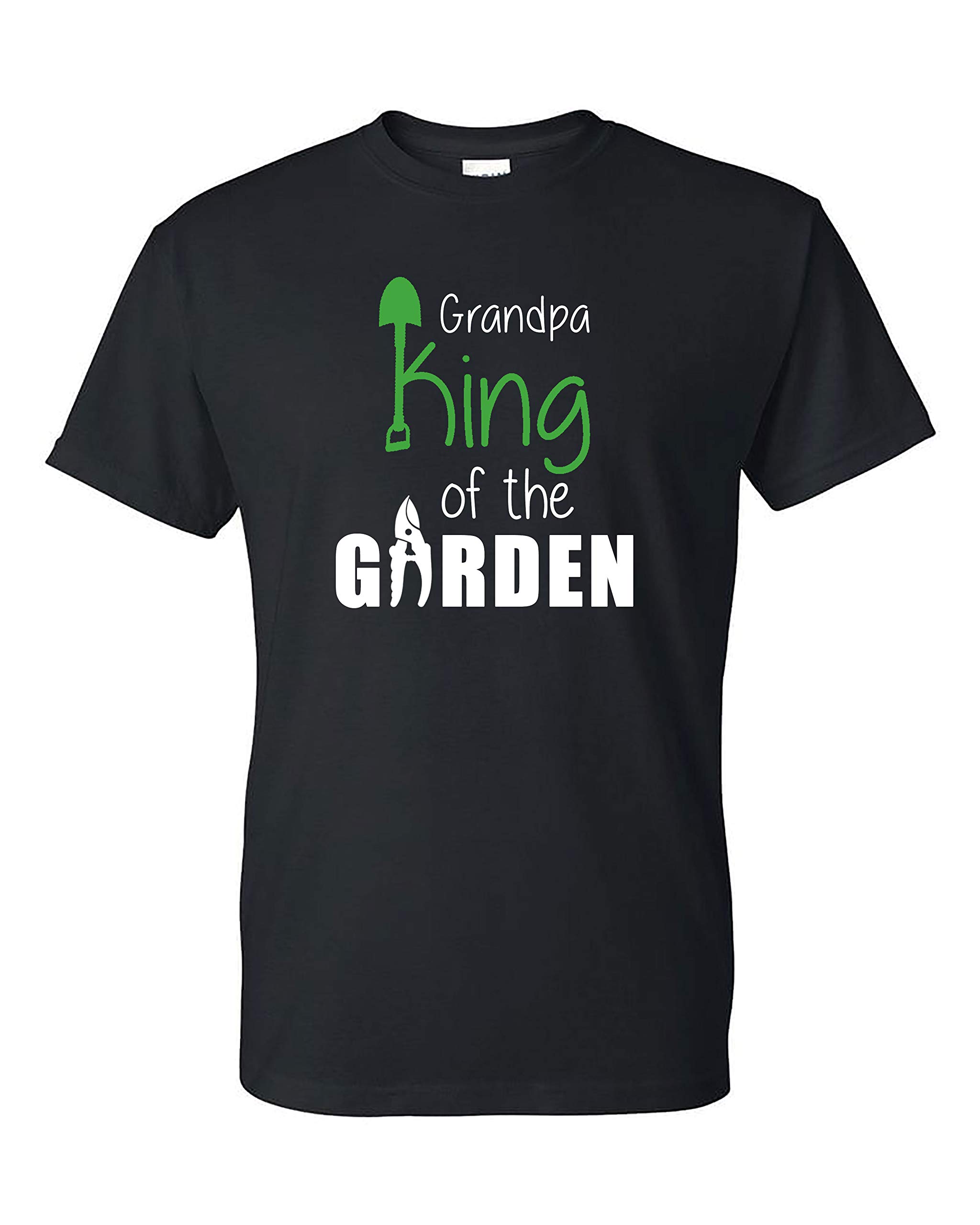 Grandpa King of the Garden T-Shirt - Funny Gardening Gift for Grandfather - Best Present for Dad or Grandpa Who Loves Gardening - Perfect for Father's Day, Birthday & Outdoor Activities