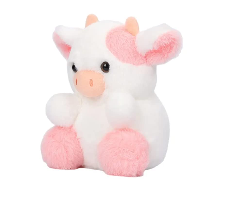 GraceDawn Adorable Pink Cow Plush Toy - 7.8