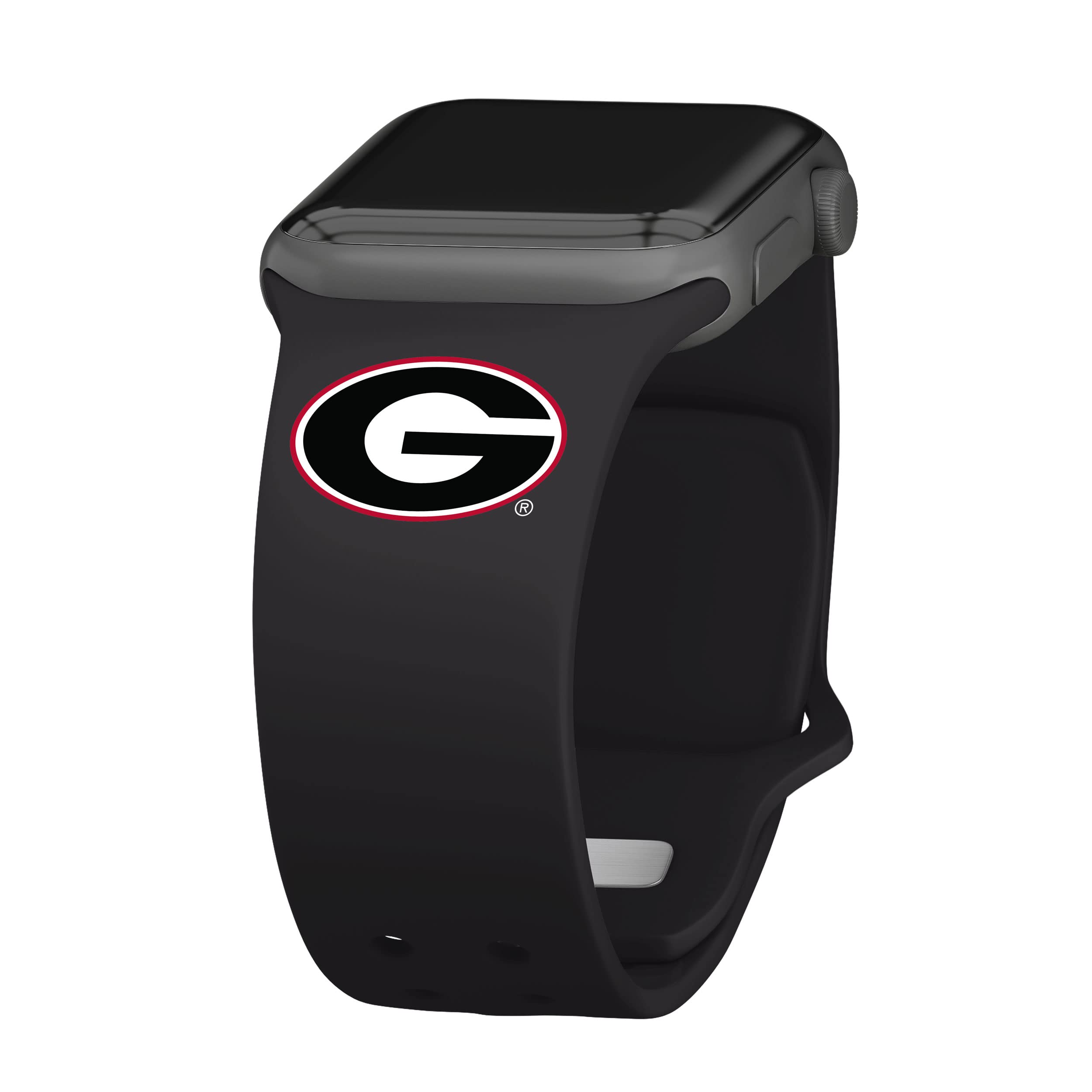 Georgia Bulldogs Silicone Sport Band for Apple Watch - Durable, Comfortable Fitness & Game Day Accessory - Perfect for Workouts, Sports & Showing Team Spirit