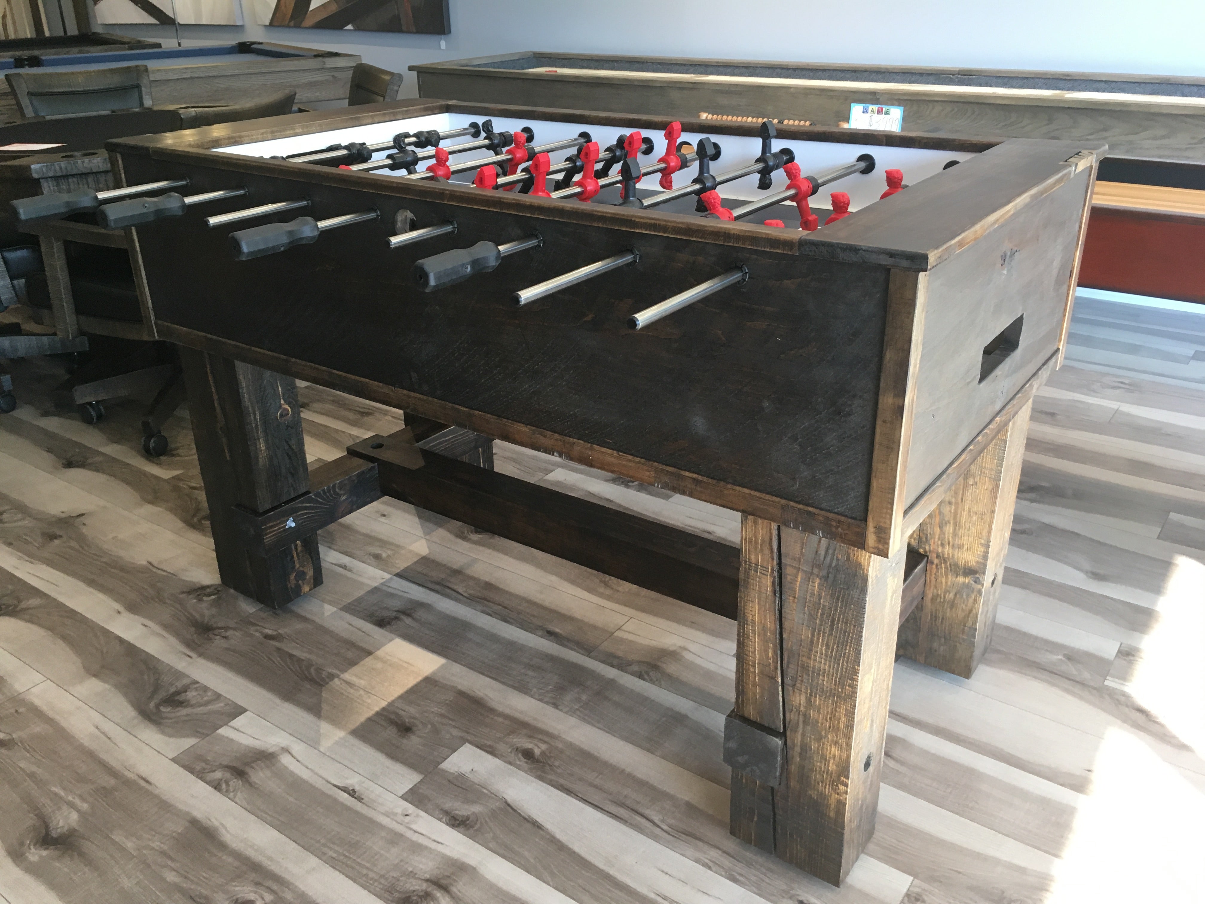 Custom Breckenridge Foosball Table by Robbies - Premium Tournament Style Game Table for Home, Game Room & Bar - Perfect for Family Fun & Entertainment