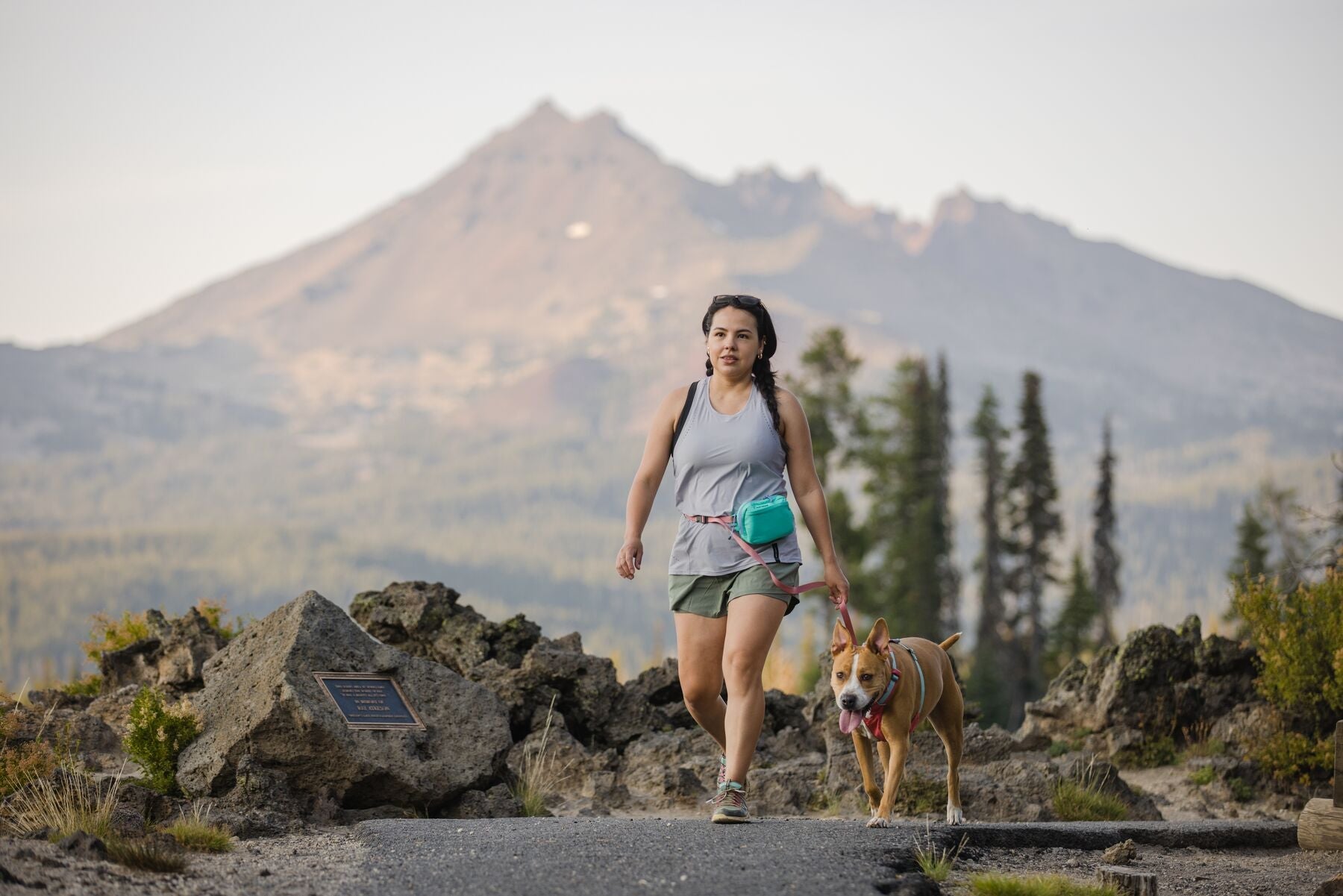 Ruffwear Stash Plus Aqua Green Dog Waste Bag Dispenser - Hands-Free Poop Bag Holder for Hiking, Walking & Outdoor Adventures