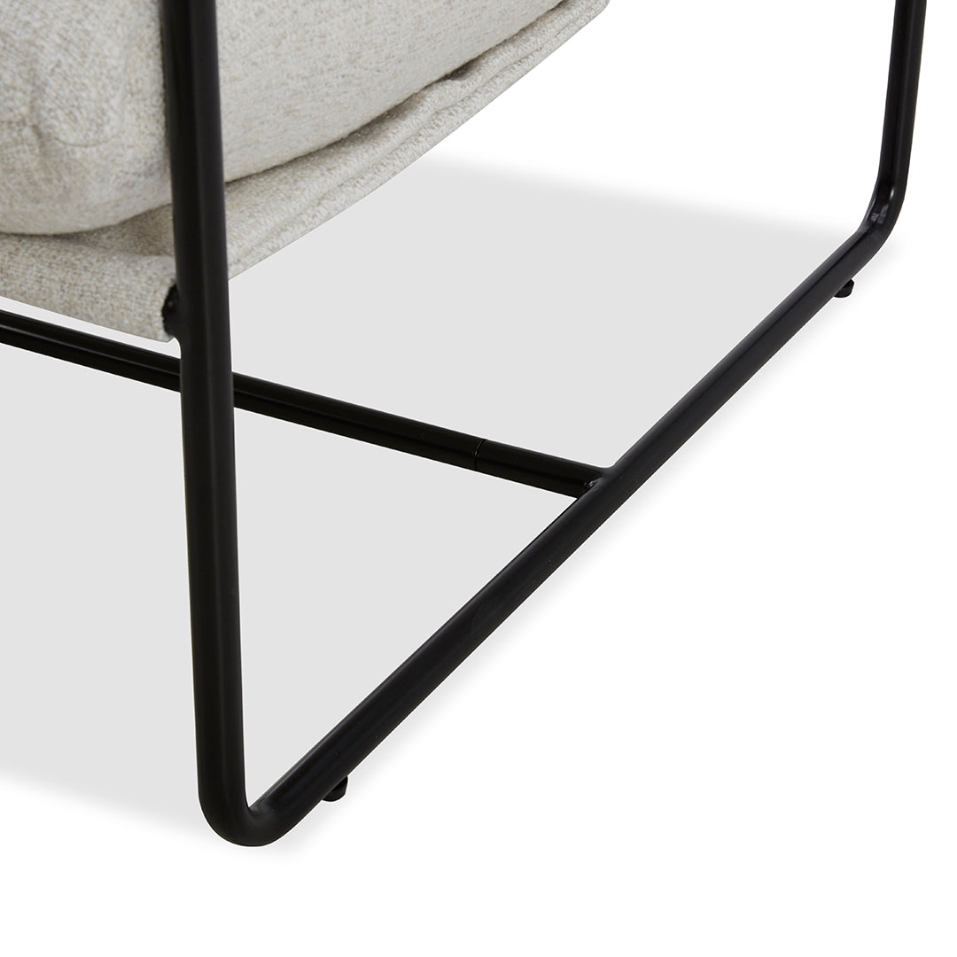 Nate Accent Chair - Modern Upholstered Lounge Chair for Living Room, Bedroom, Office - Comfortable & Stylish Home Decor Furniture for Relaxing and Reading