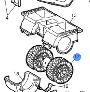 Volvo Truck Fan Motor 3946686 - Heavy Duty Cooling Fan Replacement for Volvo Trucks - Perfect for Long Haul & Commercial Vehicle Maintenance