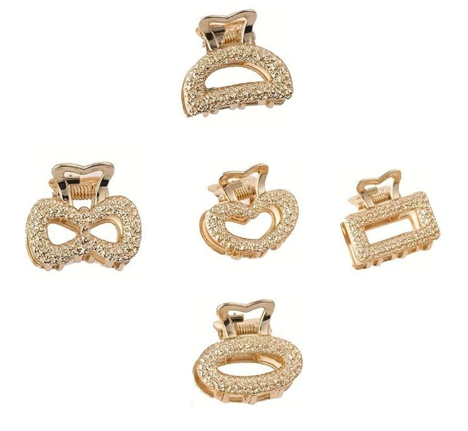 BHARATGAURAV 4-Pack Strong Hold Hair Clips for Women - Thick Hair Styling Jaw Clamps Accessories | Perfect for Updos, Ponytails & Everyday Hairstyles