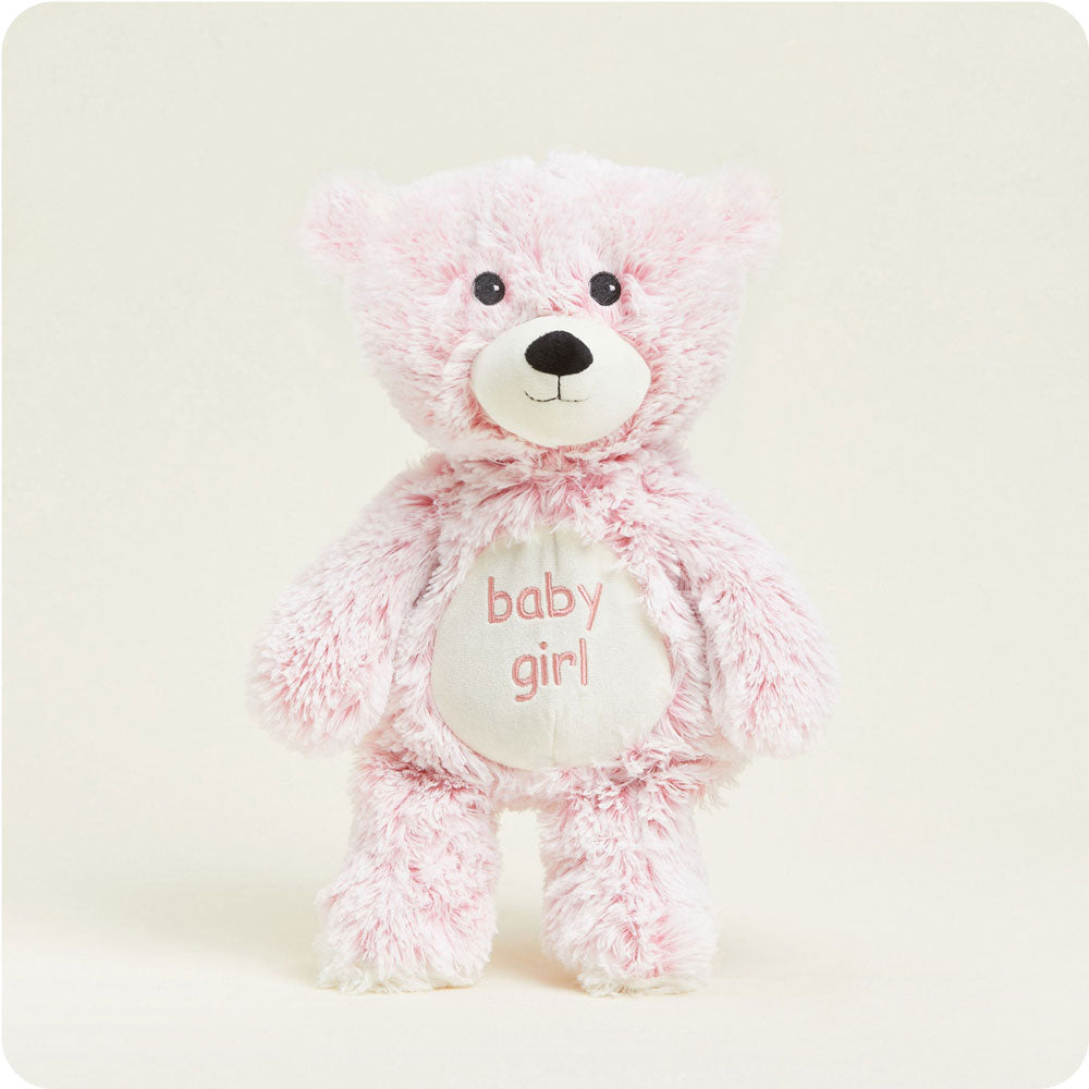 Adorable Baby Girl Bear Warmies - Soft & Cozy Plush Stuffed Animal for Toddlers & Infants - Perfect for Cuddling, Naptime & Playtime