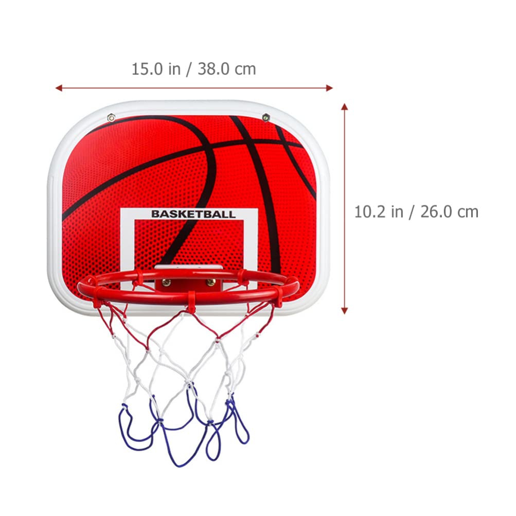 1 Set Indoor Hanging Basketball Hoop for Kids - Adjustable Height Basketball Toy Kit with Backboard & Net - Perfect for Boys Room Decor, Children's Basketball Training & Fun Indoor Play