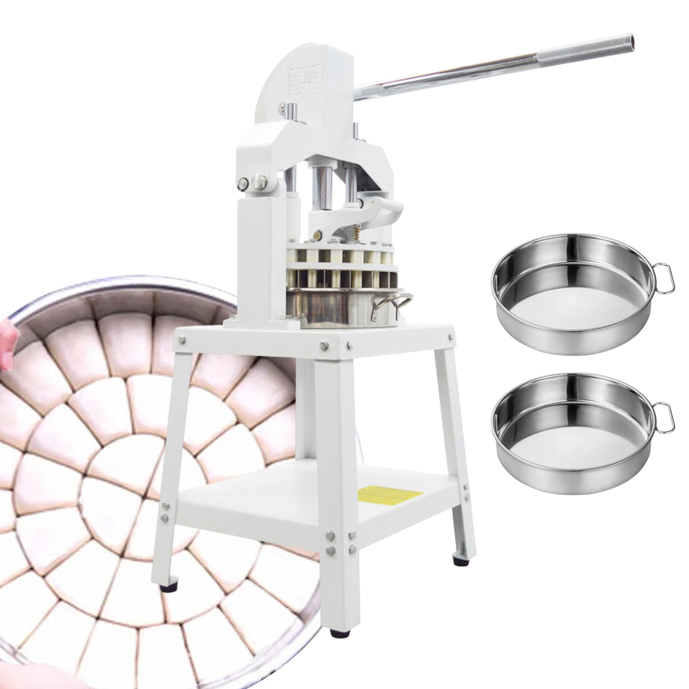 INTSUPERMAI 36-Piece Commercial Manual Dough Divider Rounder | Hydraulic Hand Press Dough Cutter & Equal Divider for Bread Baking | Perfect for Bakeries, Restaurants & Home Kitchens
