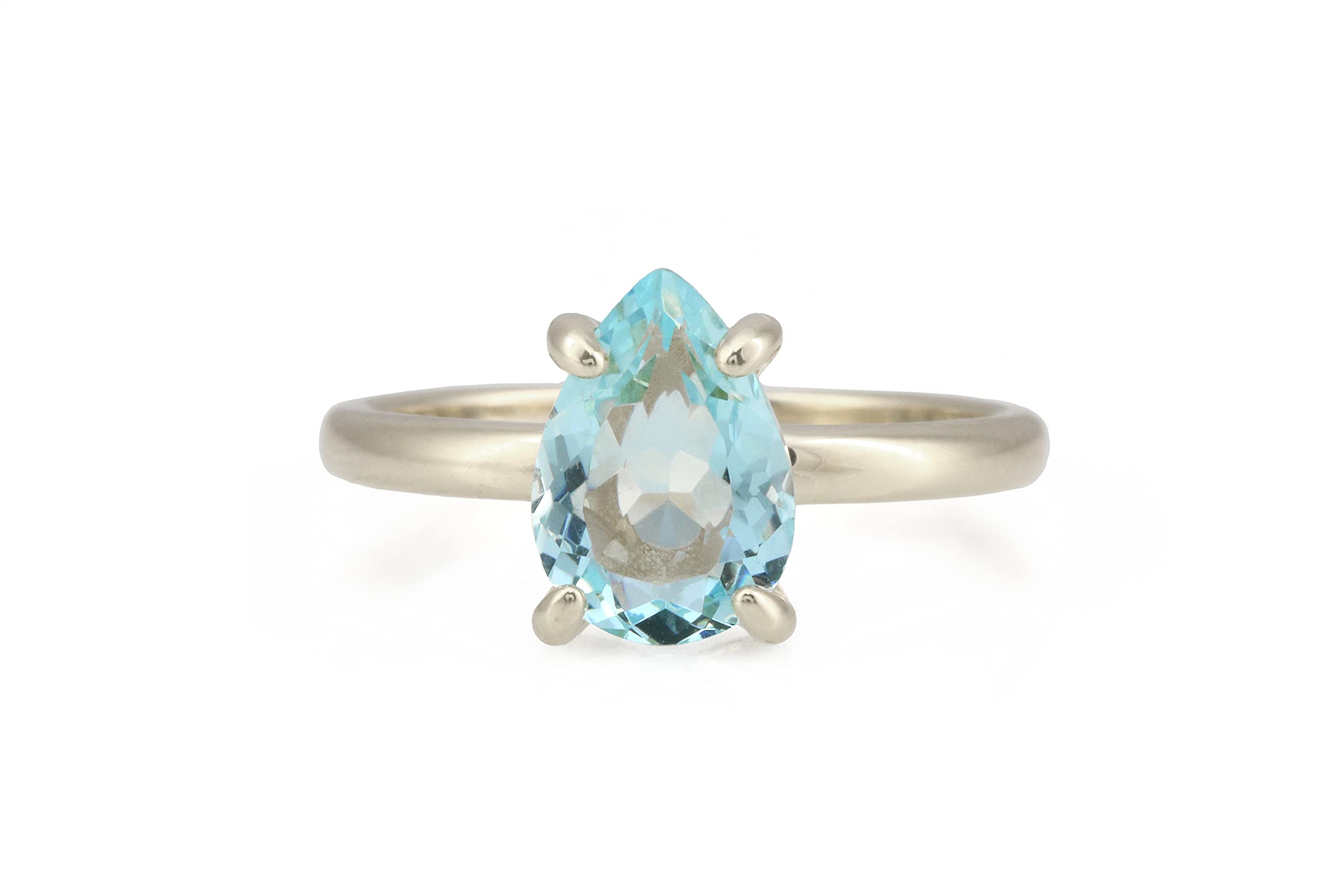 14K Gold Topaz Ring - November Birthstone Jewelry for Women | Gift & Everyday Wear