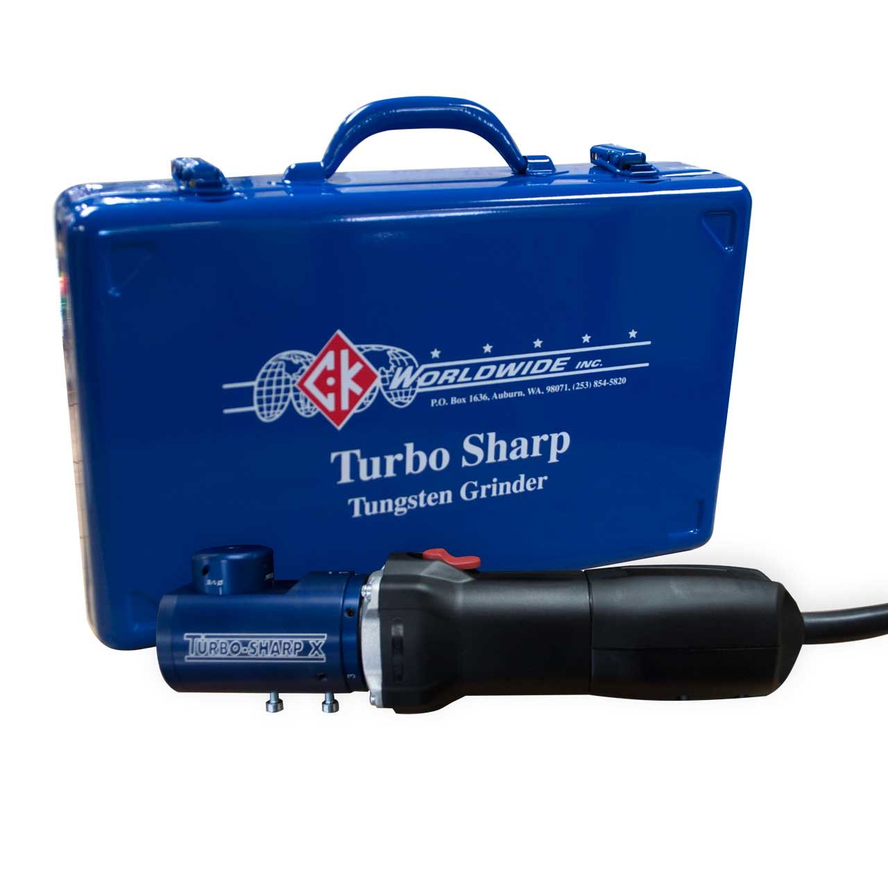 CK Worldwide TIG Welding Grinder - Adjustable Turbo-Sharp X with Electrode Holder & Grinding Wheel | Professional Welding Tool Kit for Metal Fabrication, Automotive Repair & DIY Projects