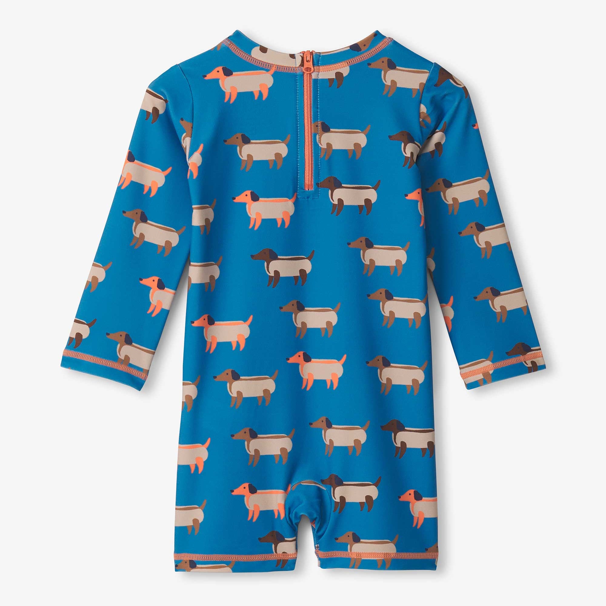 Hatley Hot Dogs Baby Rashguard UPF 50+ Sun Protection Swim Shirt for Toddlers - Perfect for Beach, Pool, and Outdoor Summer Activities