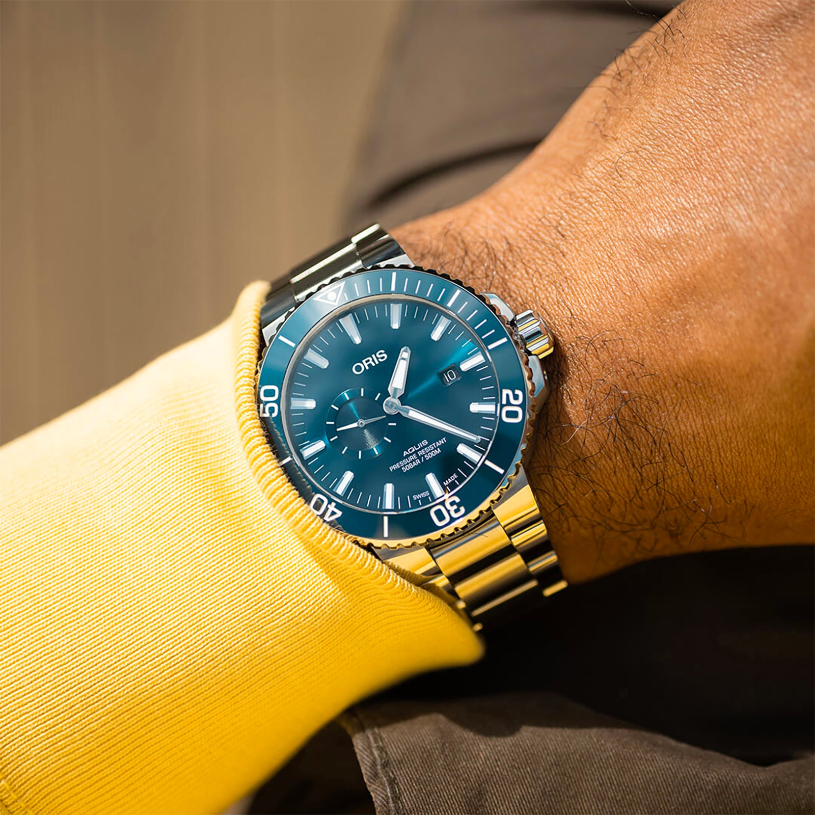 Aquis Small Second Date Watch - Luxury Automatic Diver for Men & Women | Perfect for Diving, Swimming & Everyday Wear
