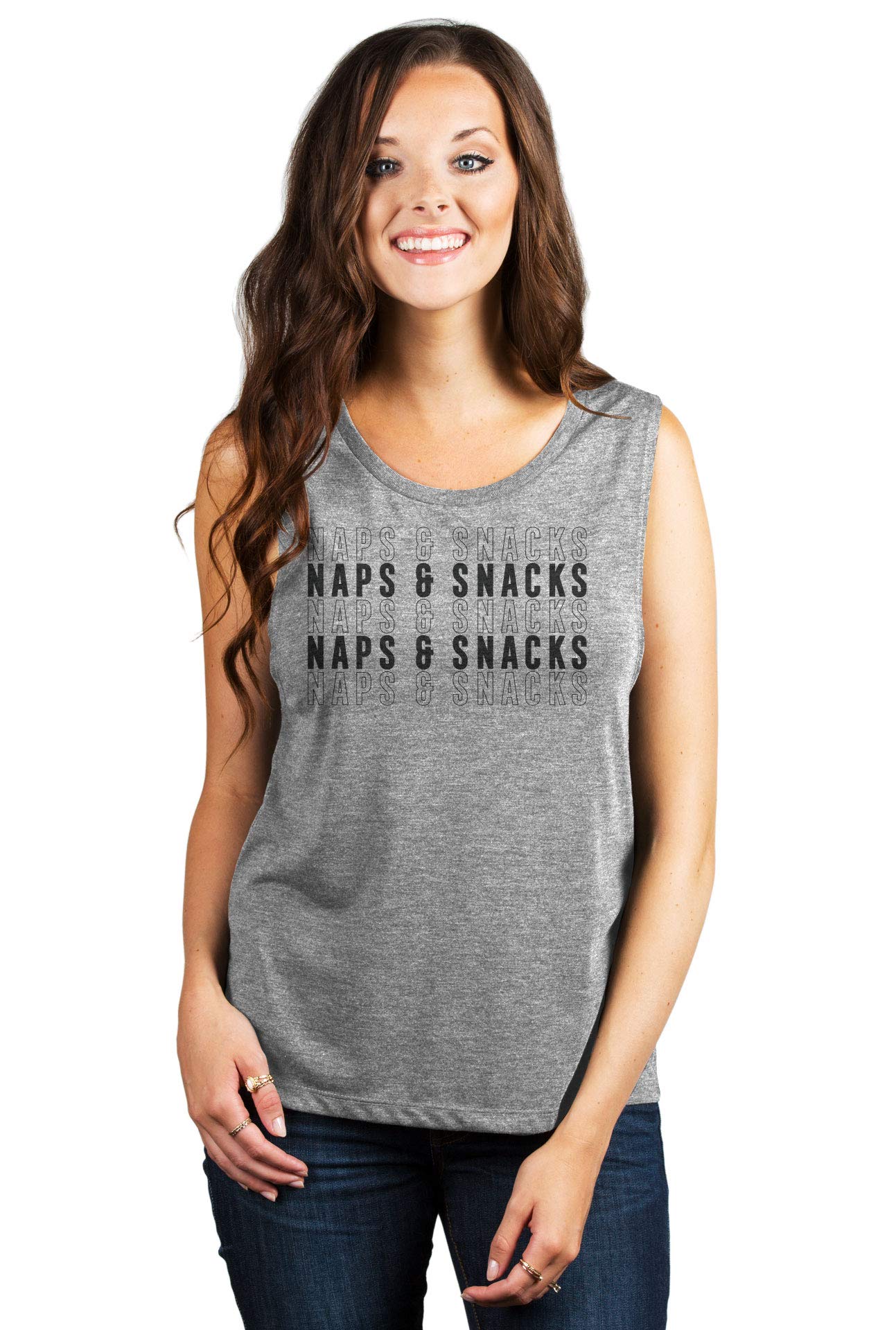 Women's Sleeveless Muscle Tank Top for Workout & Yoga - Breathable Athletic Shirt for Gym, Running & Fitness | Naps and Snacks Activewear