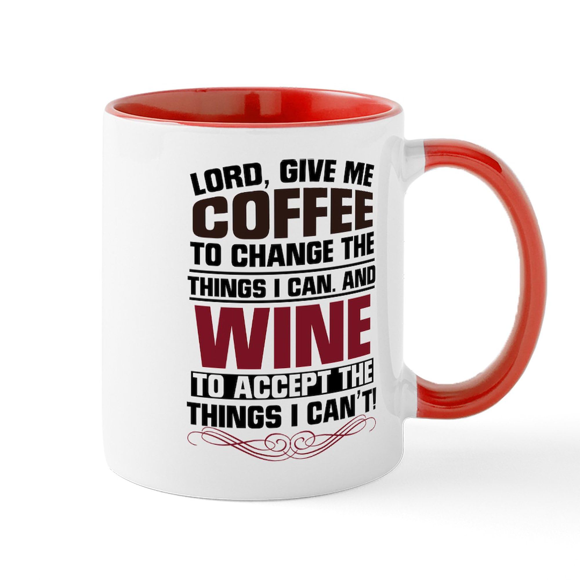 11 oz (325 ml) Ceramic Coffee Mug for Coffee & Wine Lovers - Perfect for Home, Office & Gifts | CafePress