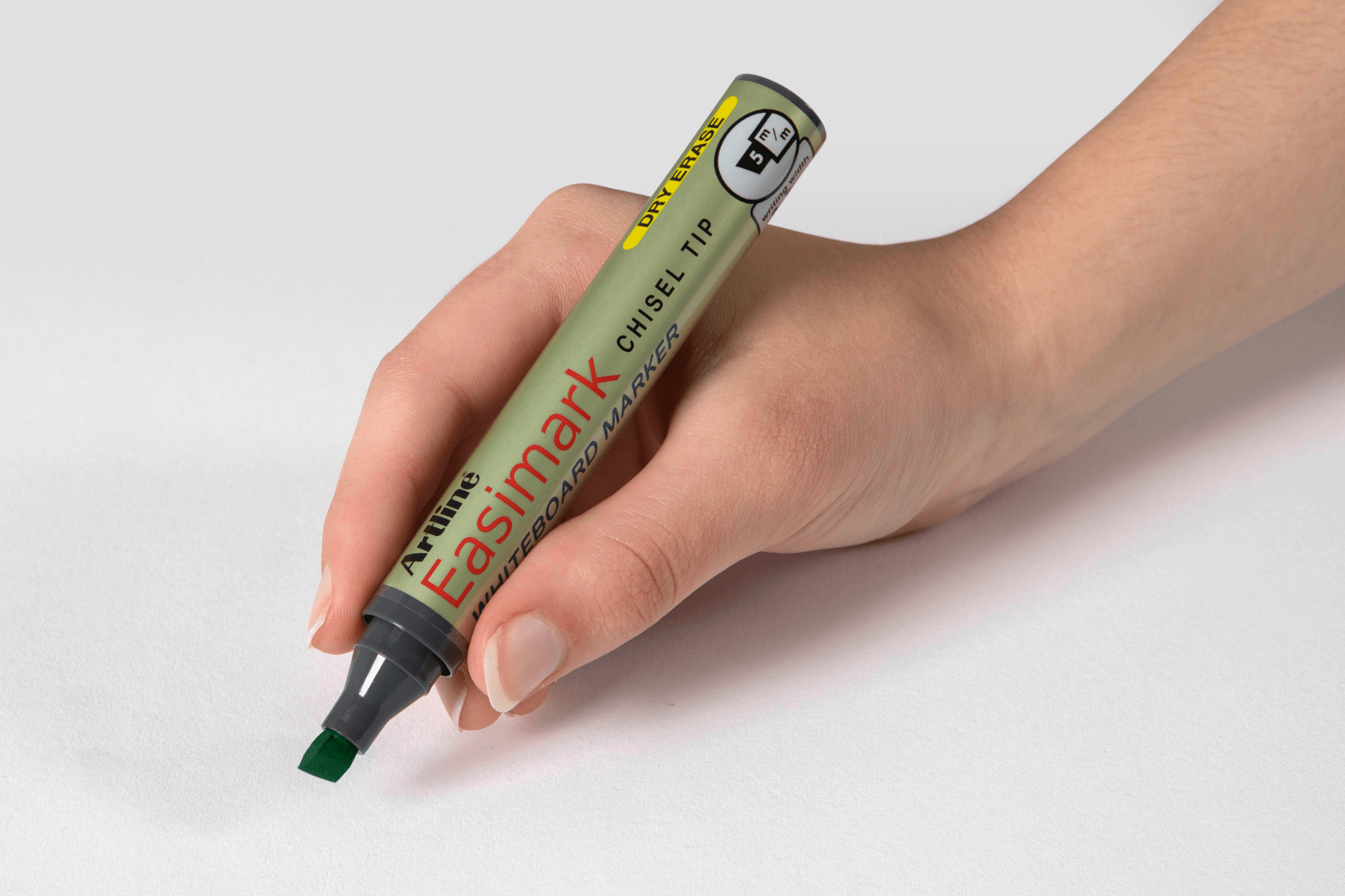 Artline 159 Easimark Whiteboard Marker - 5mm Chisel Tip, Green (Pack of 12) - Perfect for Office, Classroom & Home Whiteboard Presentations