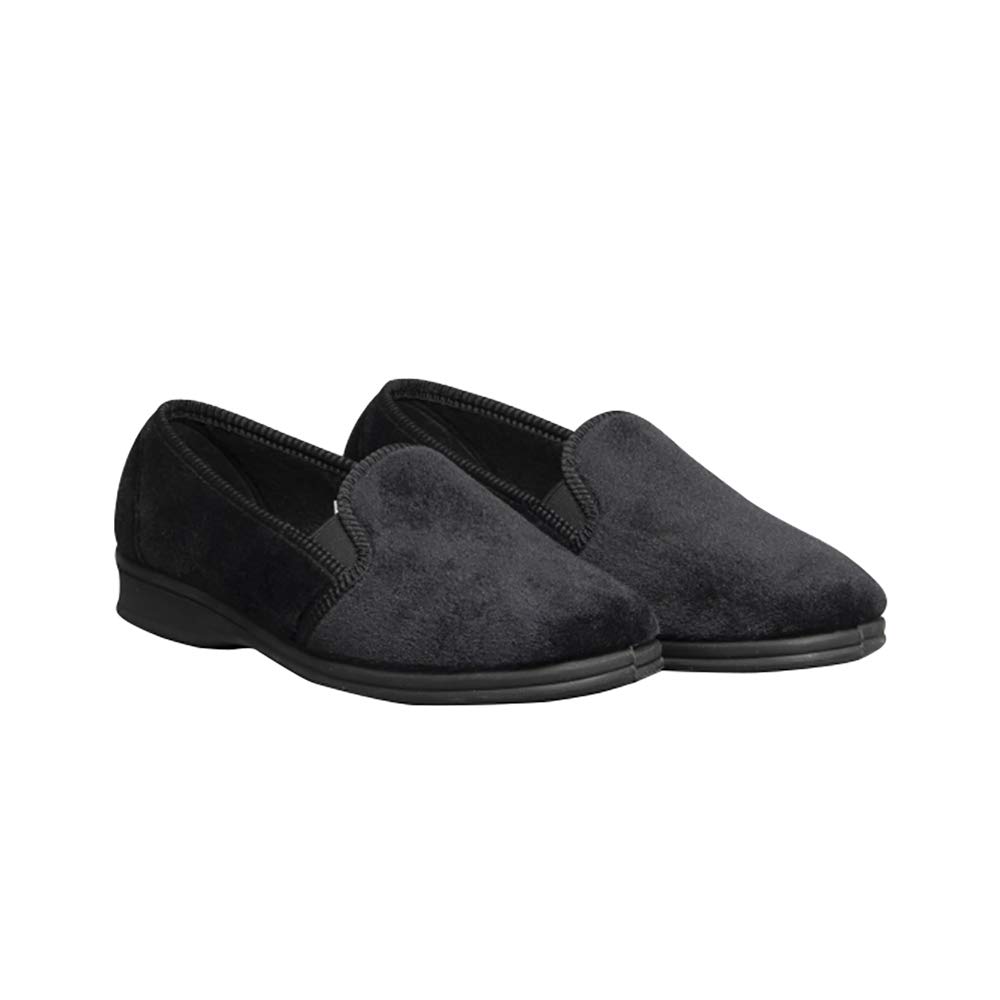 Mirak Shepton Slip-On Slippers for Men - Classic Comfort House Shoes - US Size 8.5 Navy Blue - Perfect for Indoor Lounging, Relaxation & Cozy Home Wear