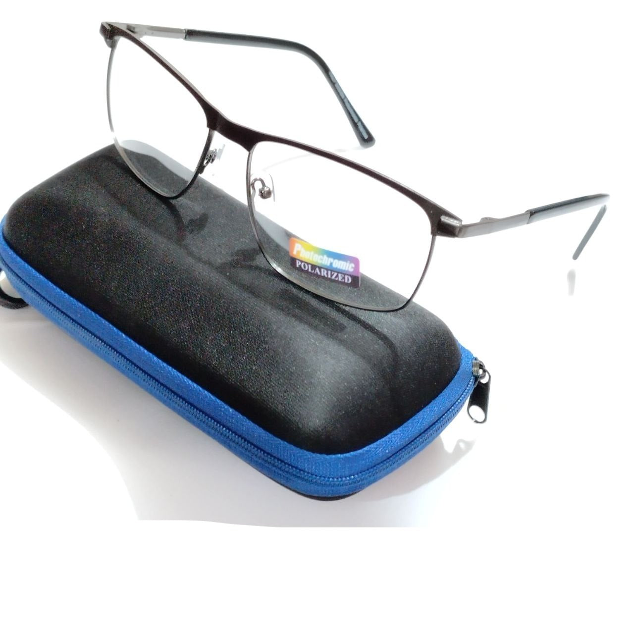 Photochromic Sunglasses for Men & Women - Grey Rectangular UV Protection Glasses for Driving, Outdoor Sports & Everyday Use