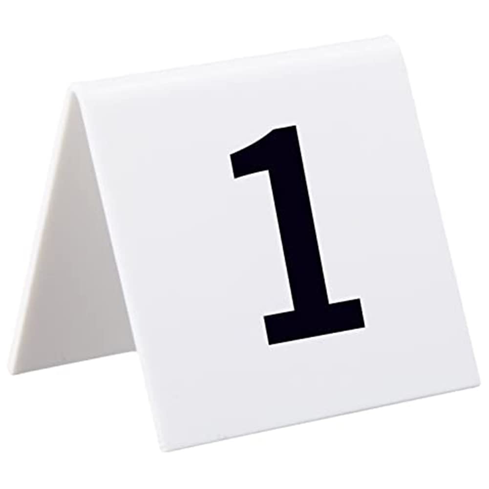 Emiif Elegant Table Number Signs 1-20 - Gold & Black Wedding Table Numbers, Rustic Table Display Cards for Reception, Banquet, Party Decor - Perfect for Wedding, Anniversary, and Special Event Decorations