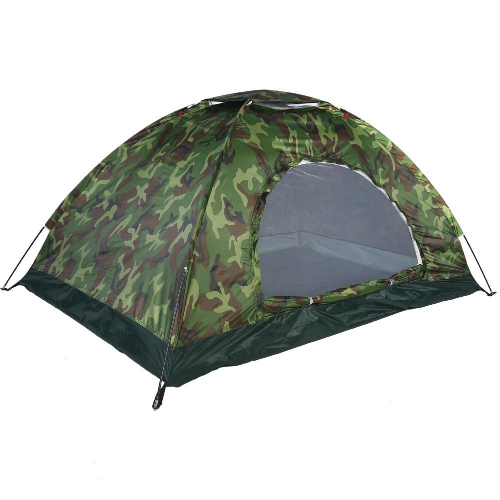 2-Person Lightweight Waterproof Backpacking Tent - Portable Camouflage Camping Tent for Outdoor Hiking, Backpacking & Adventure - Perfect for Camping Trips & Wilderness Exploration