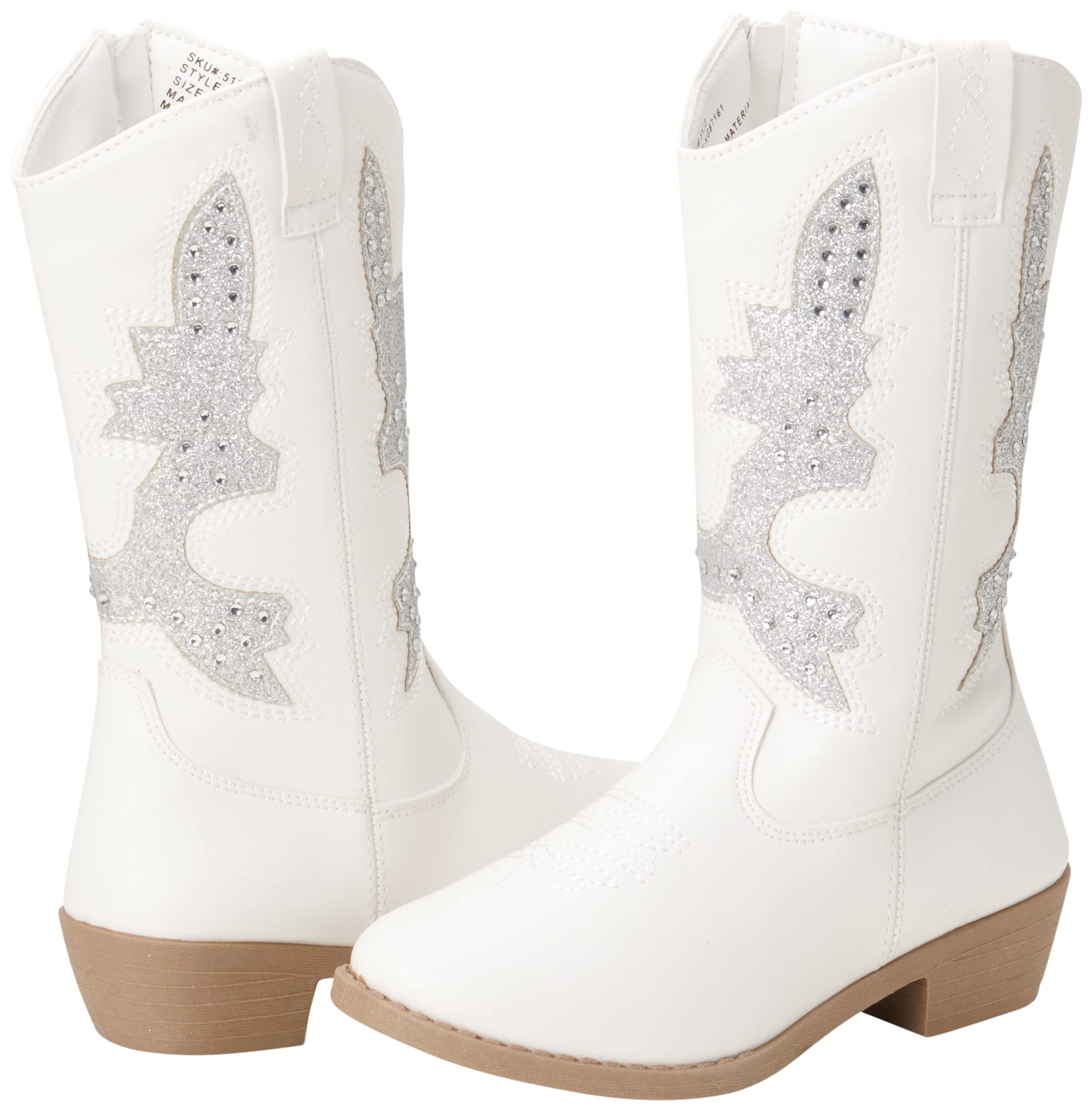 Girls Western Cowboy Boots for Toddlers & Kids - Comfortable Leather Cowgirl Booties for Girls - Perfect for Rodeo, Halloween Costume & Western Fashion